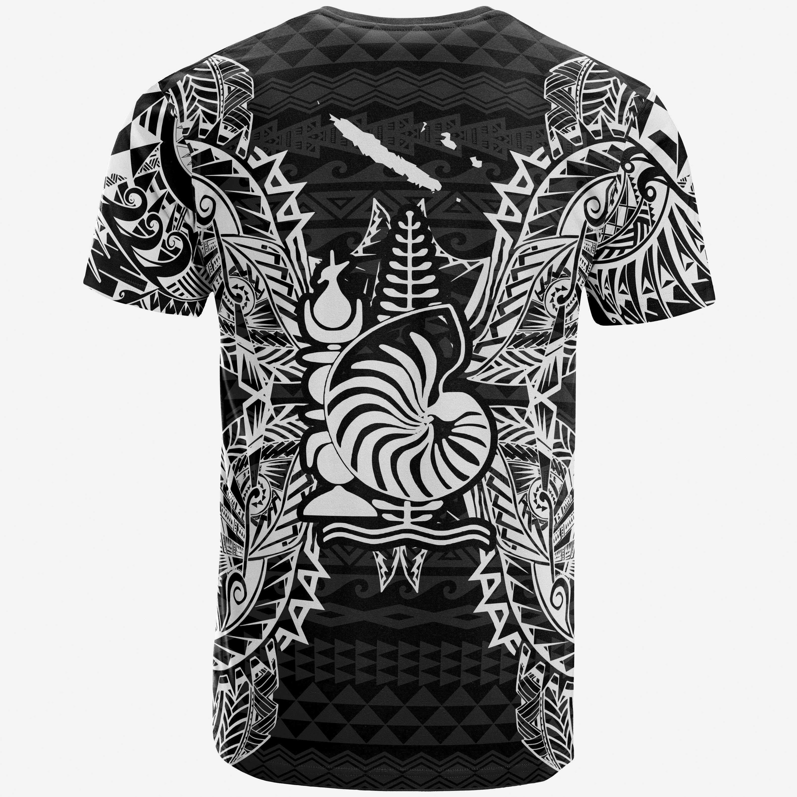 Vibe Hoodie New Caledonia All T shirt - New Caledonia Coat Of Arms Map Polynesian Tattoo White Black - Vibe Hoodie Shop