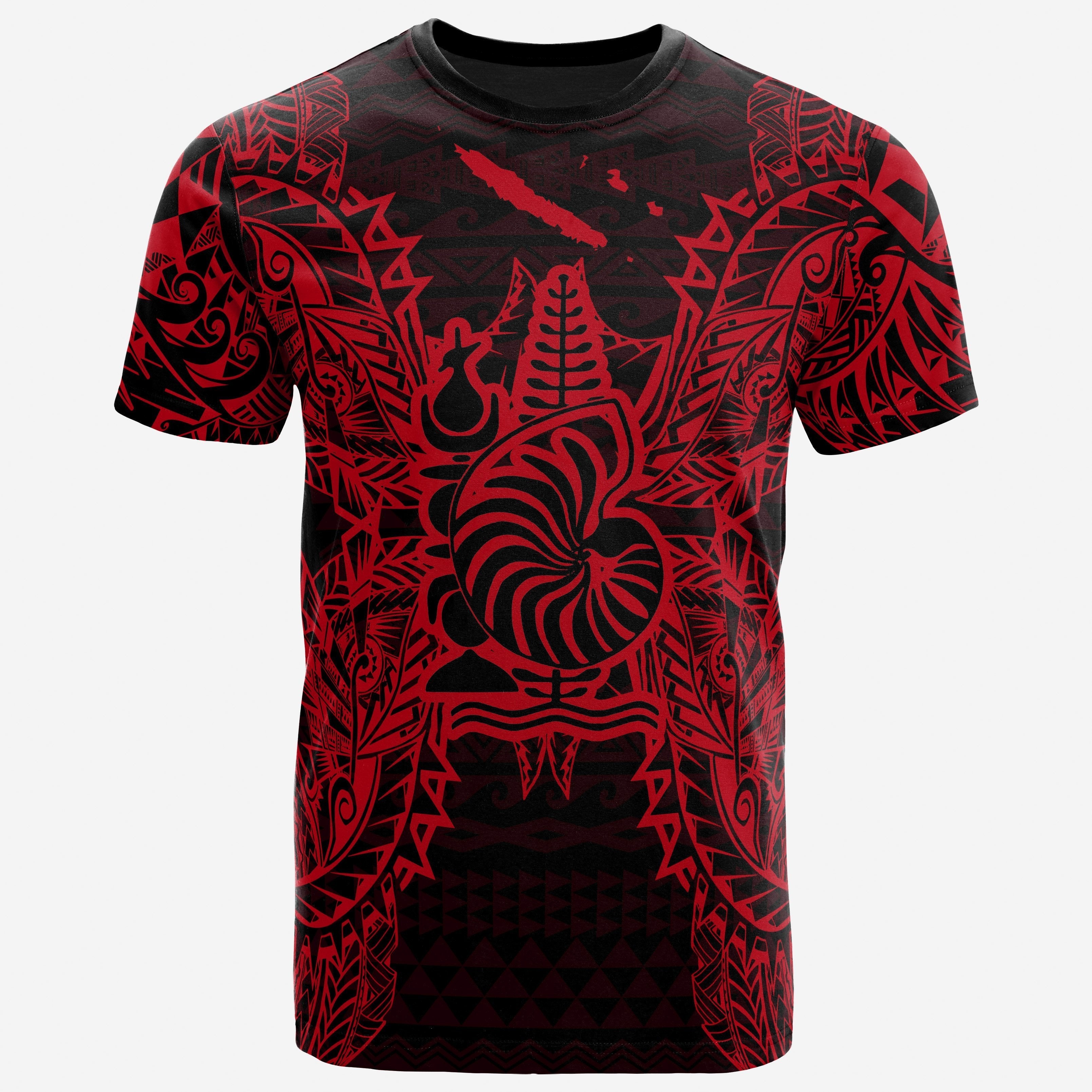 Vibe Hoodie New Caledonia All T shirt - New Caledonia Coat Of Arms Map Polynesian Tattoo Red - Vibe Hoodie Shop