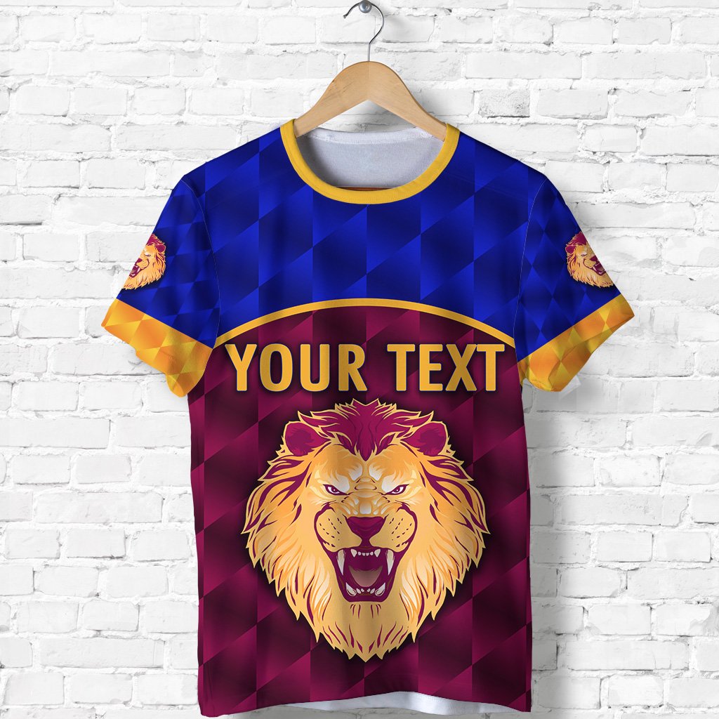 (Custom Personalised) Brisbane Lions T shirt Powerful - Vibe Hoodie Shop