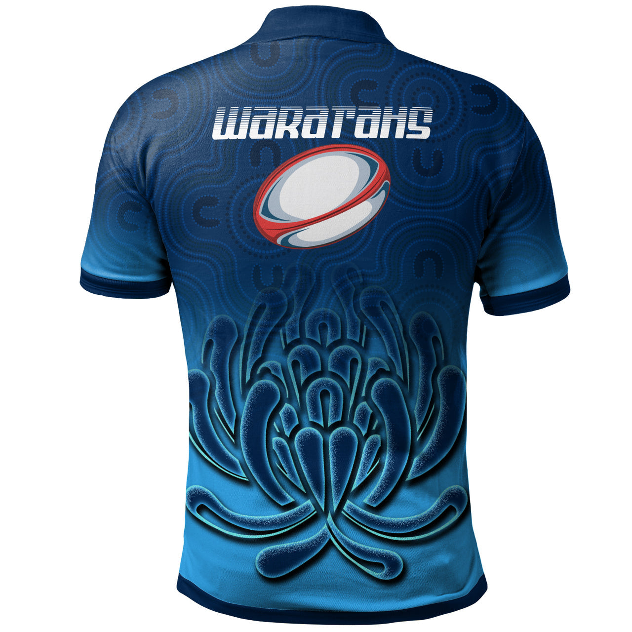 Waratahs Rugby Polo Shirt - Custom Australian Native Flowers Polo Shirt RLT13 - Vibe Hoodie Shop
