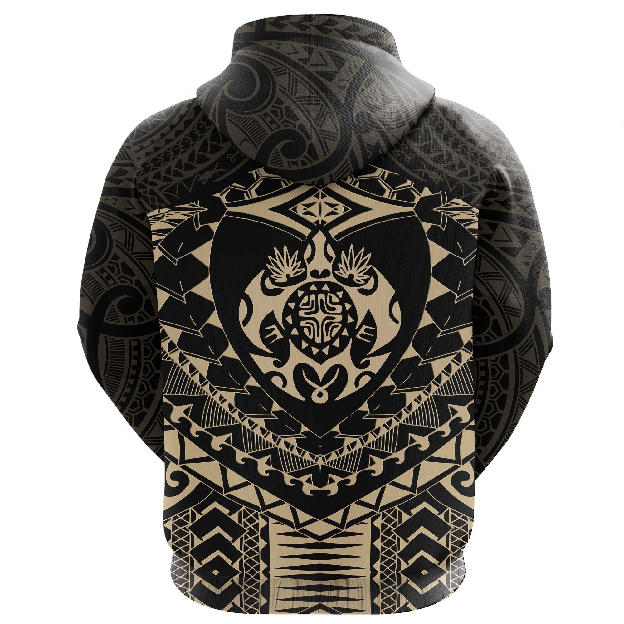 Maori Tattoo - New Zealand Zip Hoodie Turtle Tattoo - Vibe Hoodie Shop