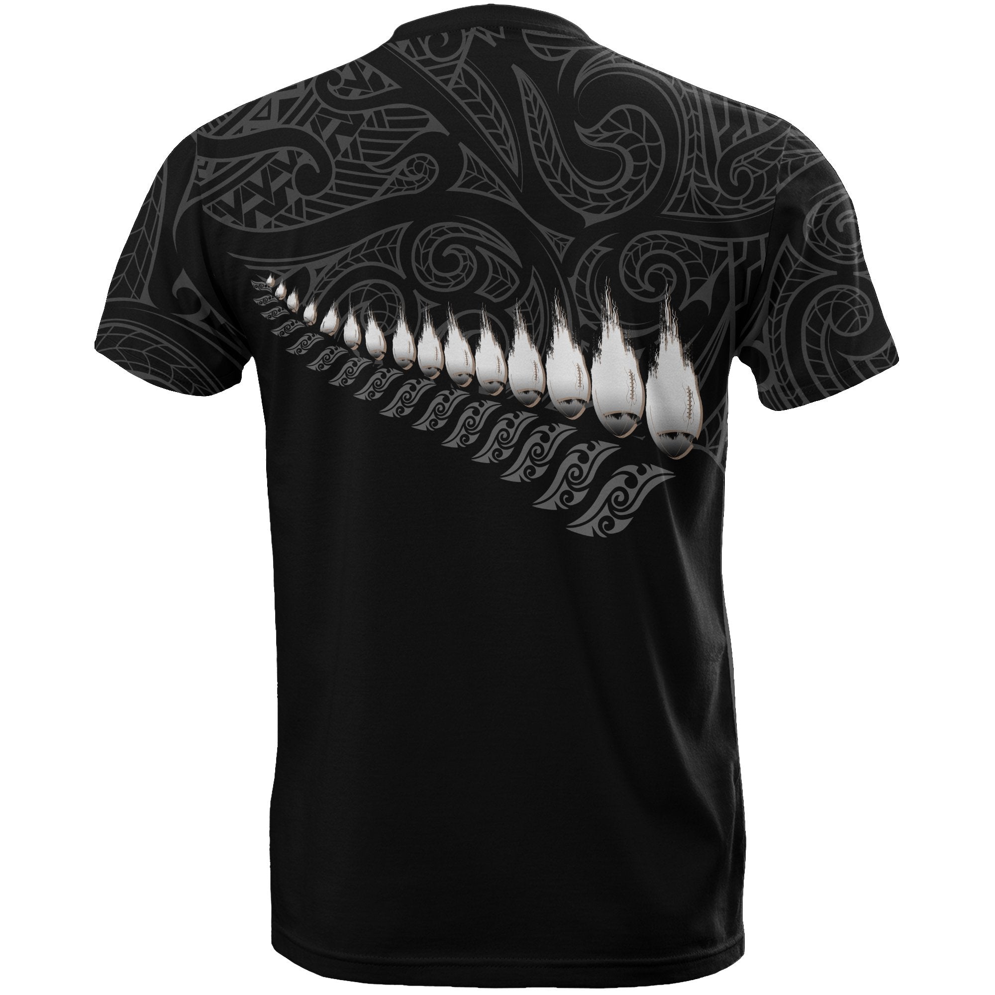 New Zealand T shirt Rugby Silver Fern - Vibe Hoodie Shop