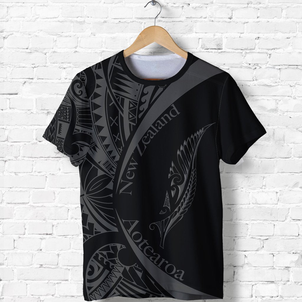 New Zealand Maori Shirt, Silver Fern Tattoo T shirt - Vibe Hoodie Shop