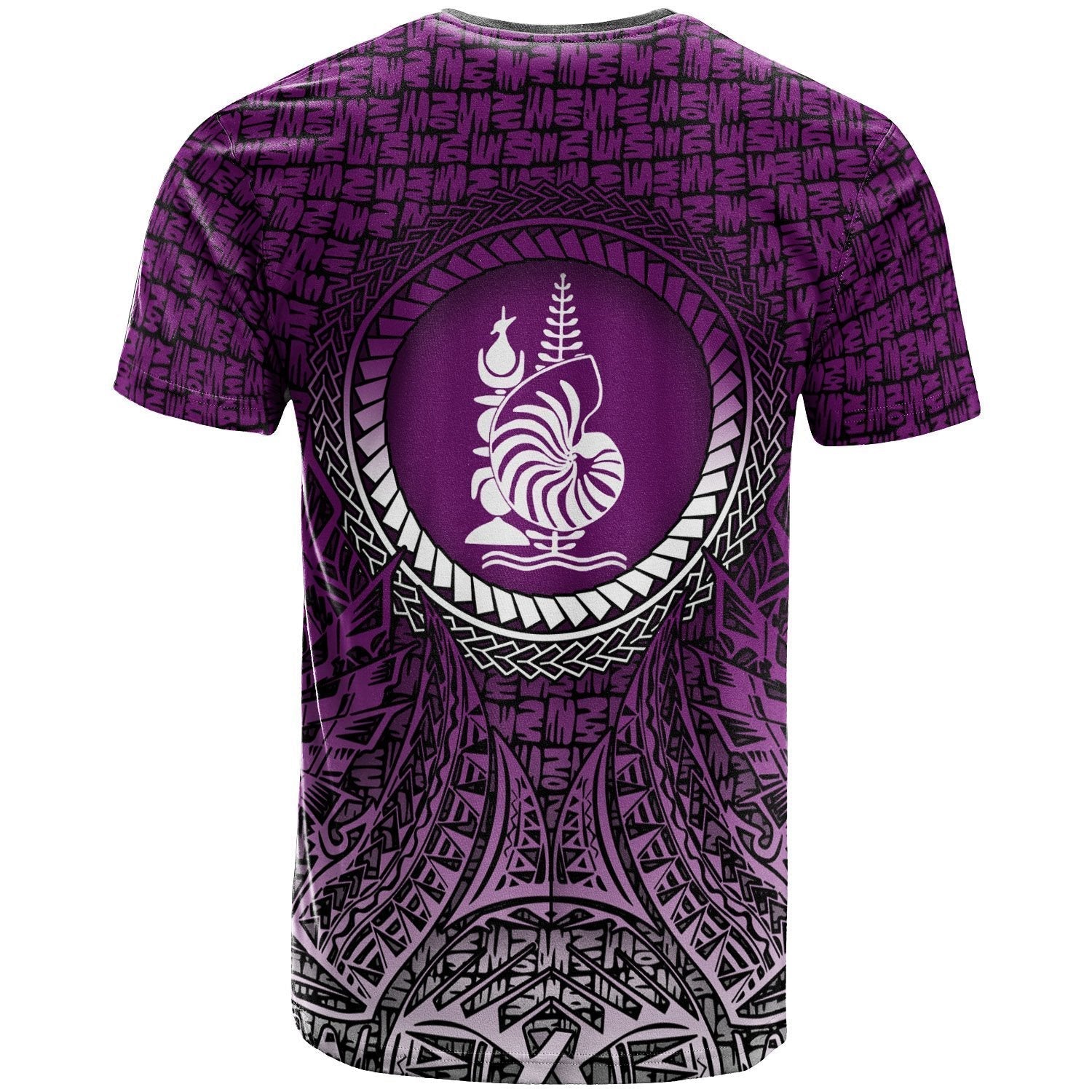 New Caledonia T shirt - Circle Pattern Purple - Vibe Hoodie Shop