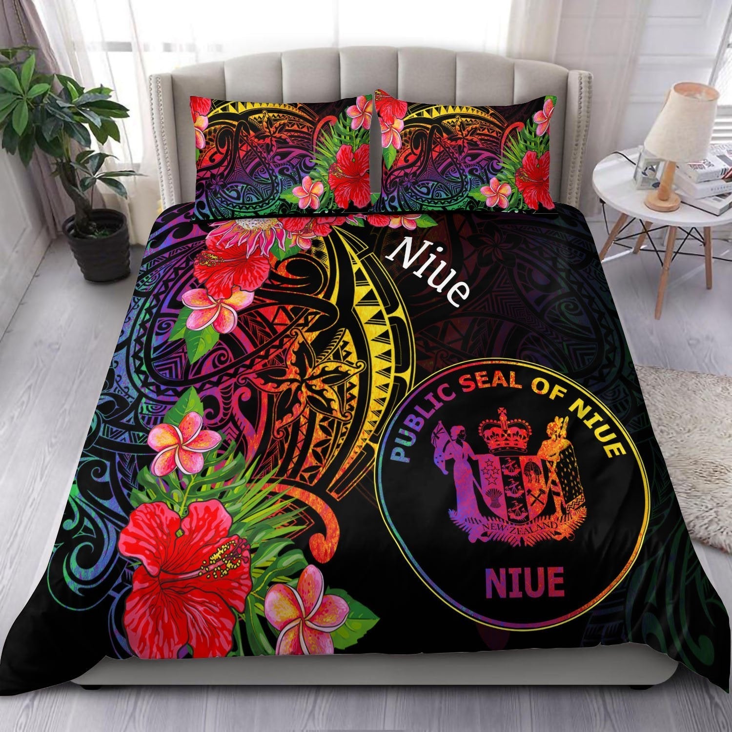 Niue Bedding Set - Tropical Hippie Style - Vibe Hoodie Shop