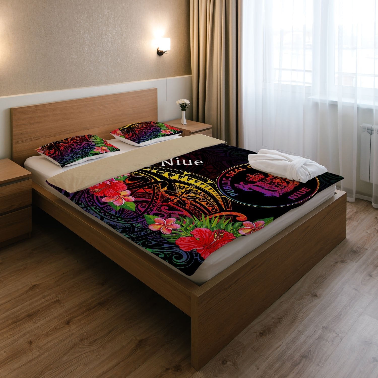 Niue Bedding Set - Tropical Hippie Style - Vibe Hoodie Shop