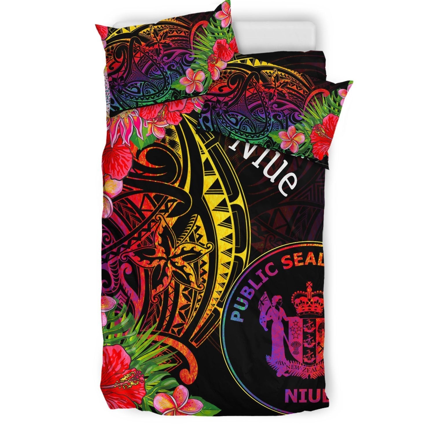 Niue Bedding Set - Tropical Hippie Style - Vibe Hoodie Shop