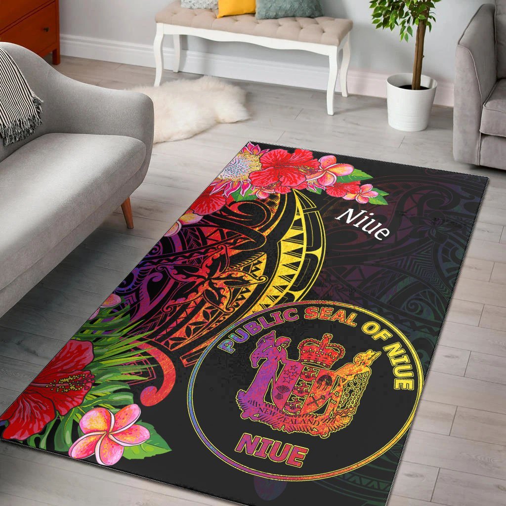 Niue Area Rug - Tropical Hippie Style - Vibe Hoodie Shop