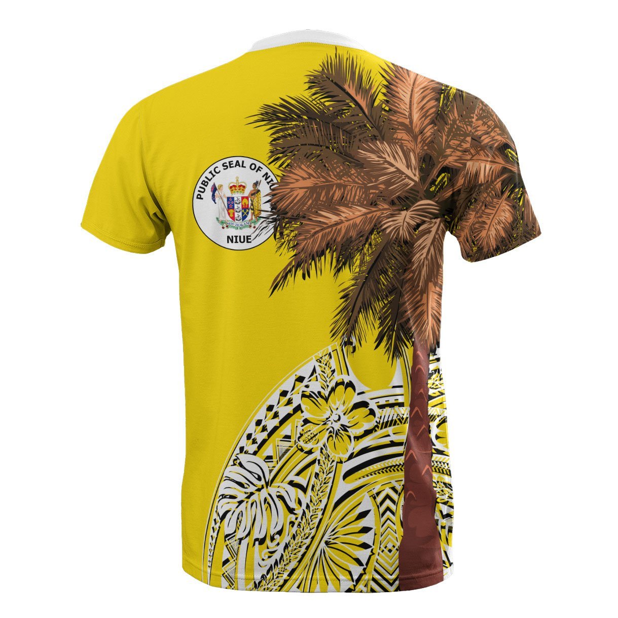 Vibe Hoodie Niue All T shirt - Polynesian Palm Tree Flag - Vibe Hoodie Shop