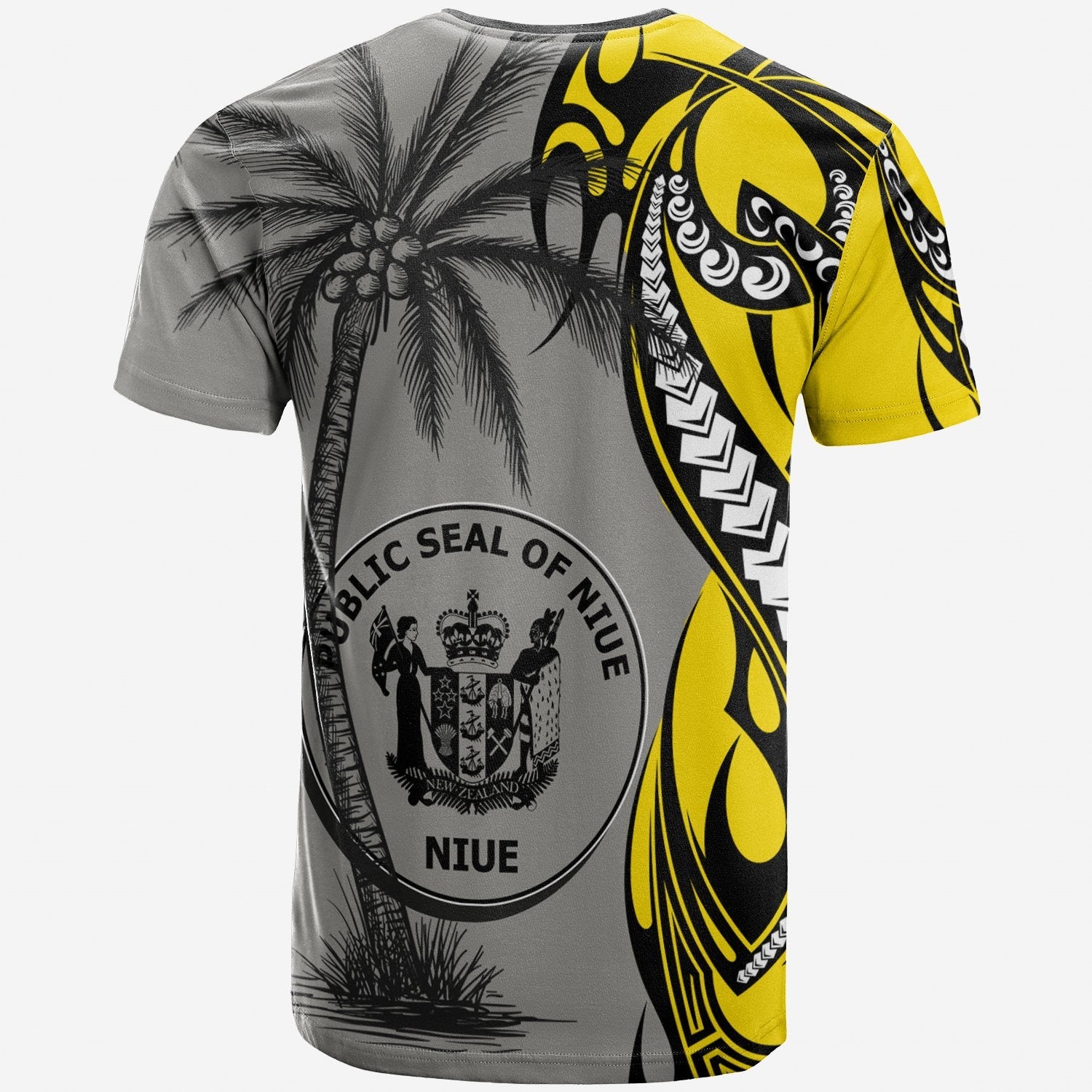 Niue T shirt - Classical Coconut Tree - Vibe Hoodie Shop