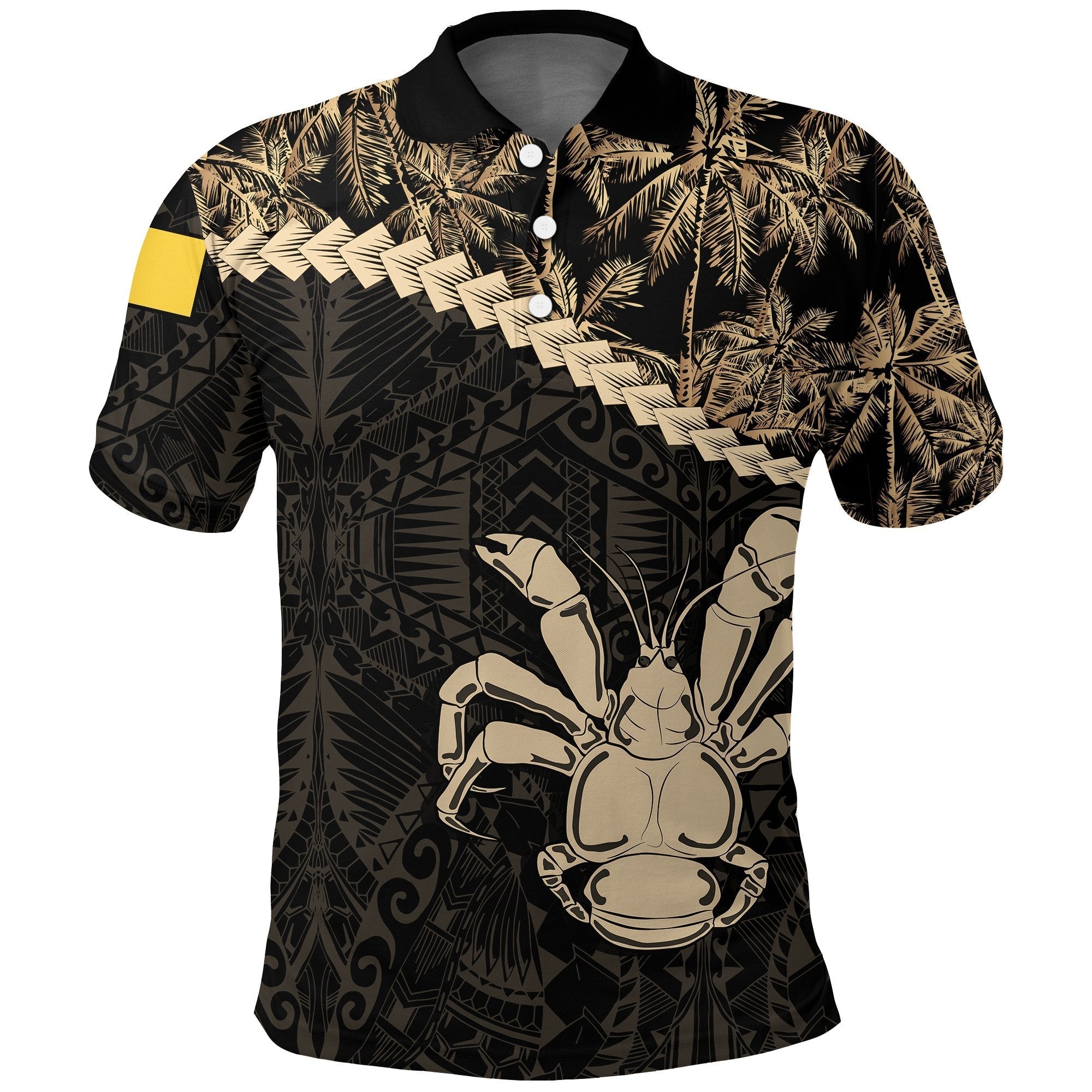 Niue Polo Shirt Golden Coconut - Vibe Hoodie Shop