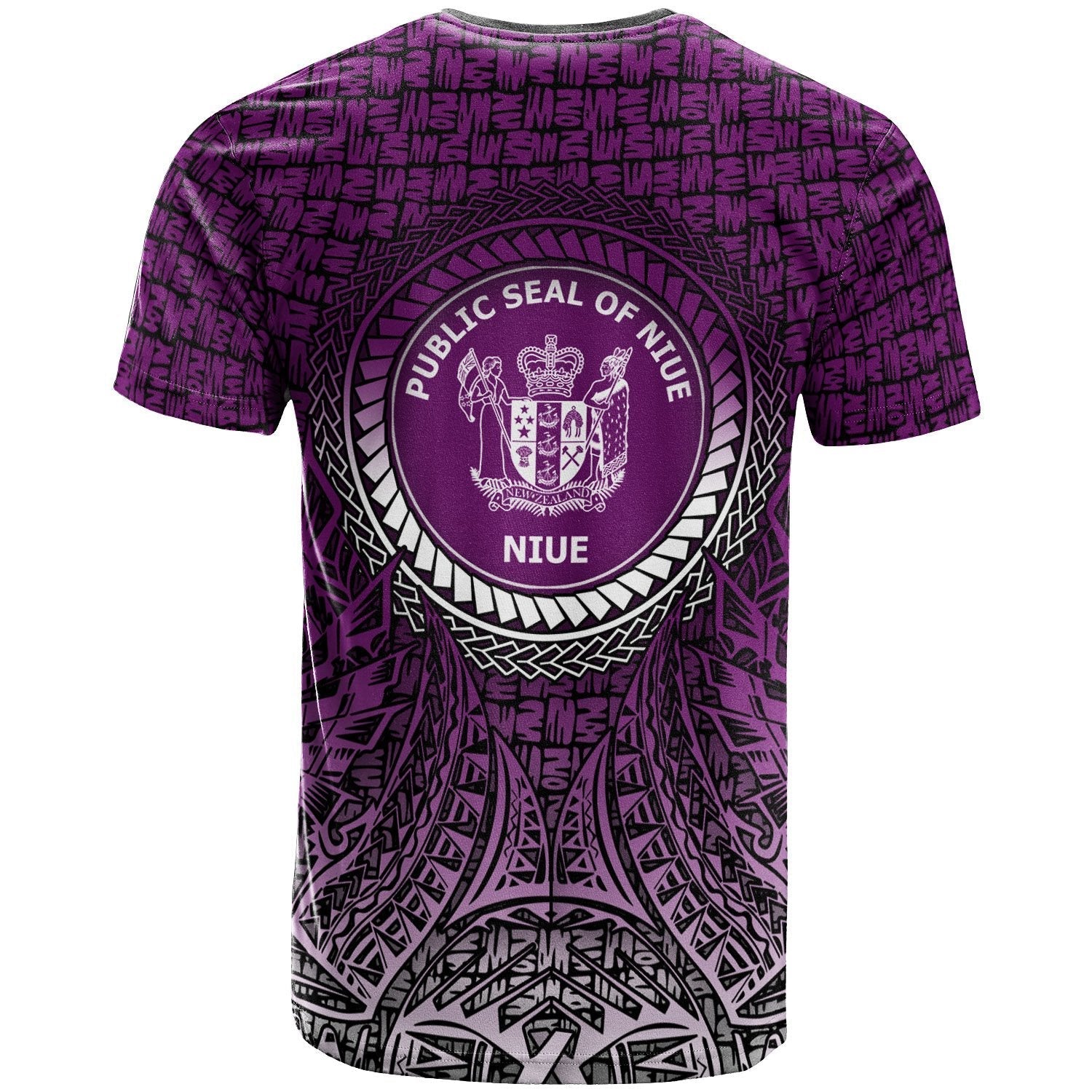 Vibe Hoodie Niue T shirt - Circle Pattern Purple - Vibe Hoodie Shop