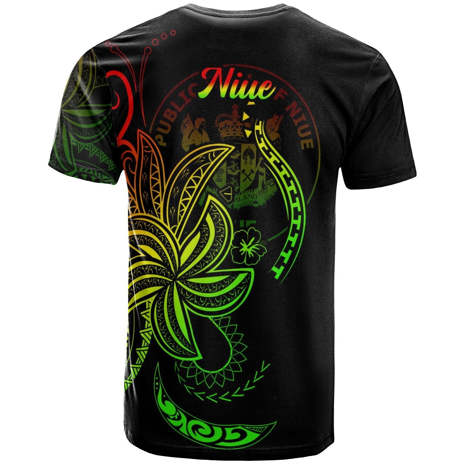 Niue T shirt - Country Code With Seal - Vibe Hoodie Shop