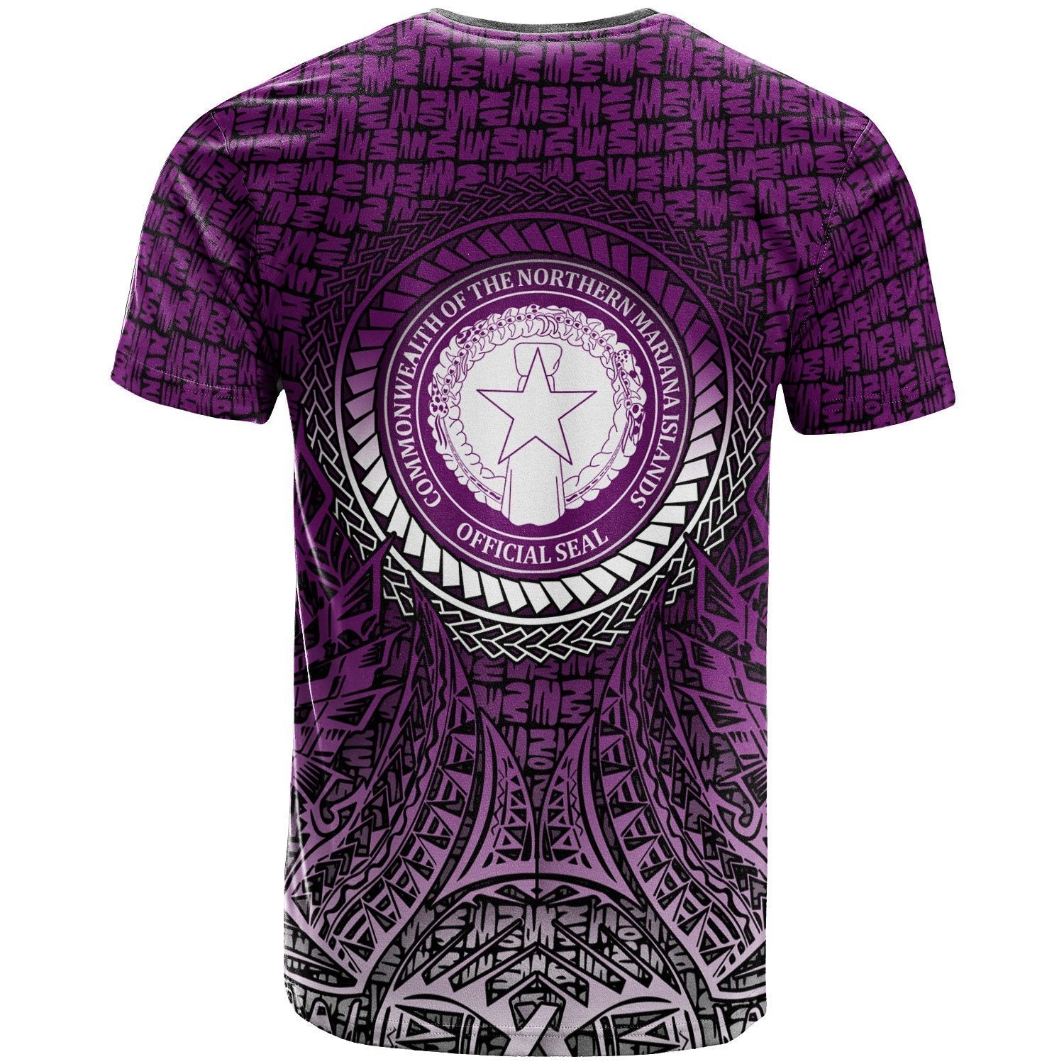 Northern Mariana Islands T shirt - Circle Pattern Purple - Vibe Hoodie Shop