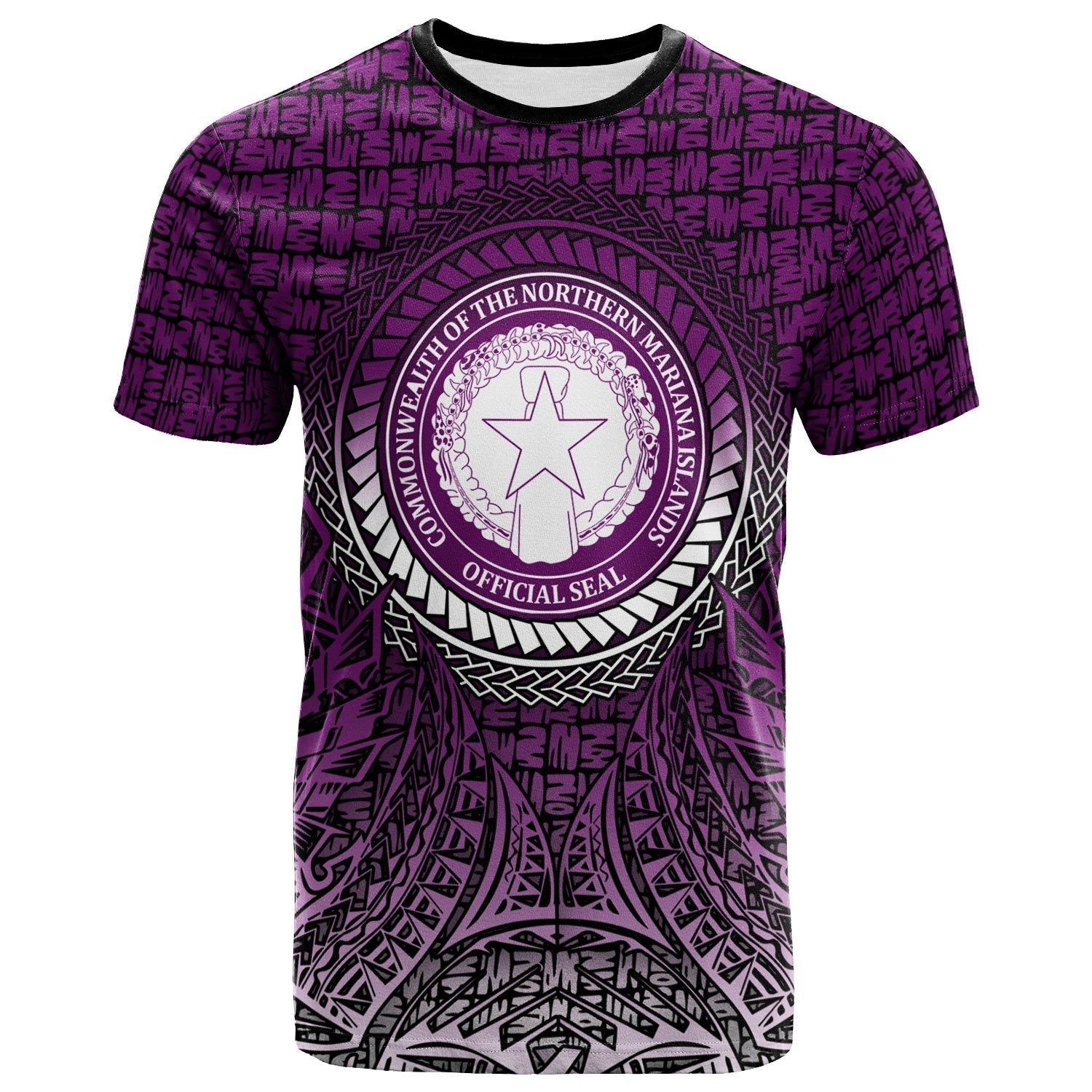 Vibe Hoodie Northern Mariana Islands T shirt - Circle Pattern Purple - Vibe Hoodie Shop