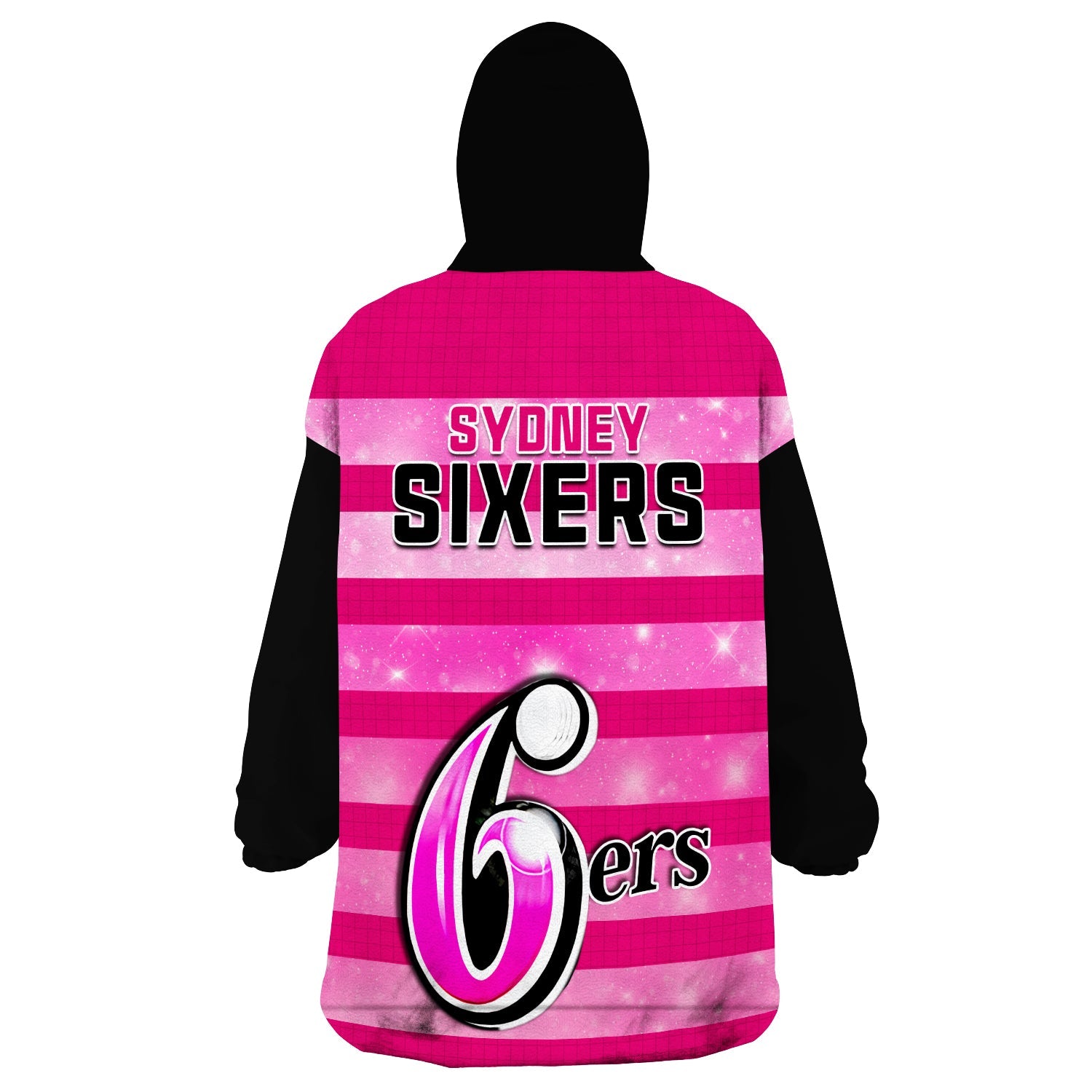 Sydney Sixers Cricket Wearable Blanket Hoodie Galaxy Star Simple Ver.02 - Vibe Hoodie Shop