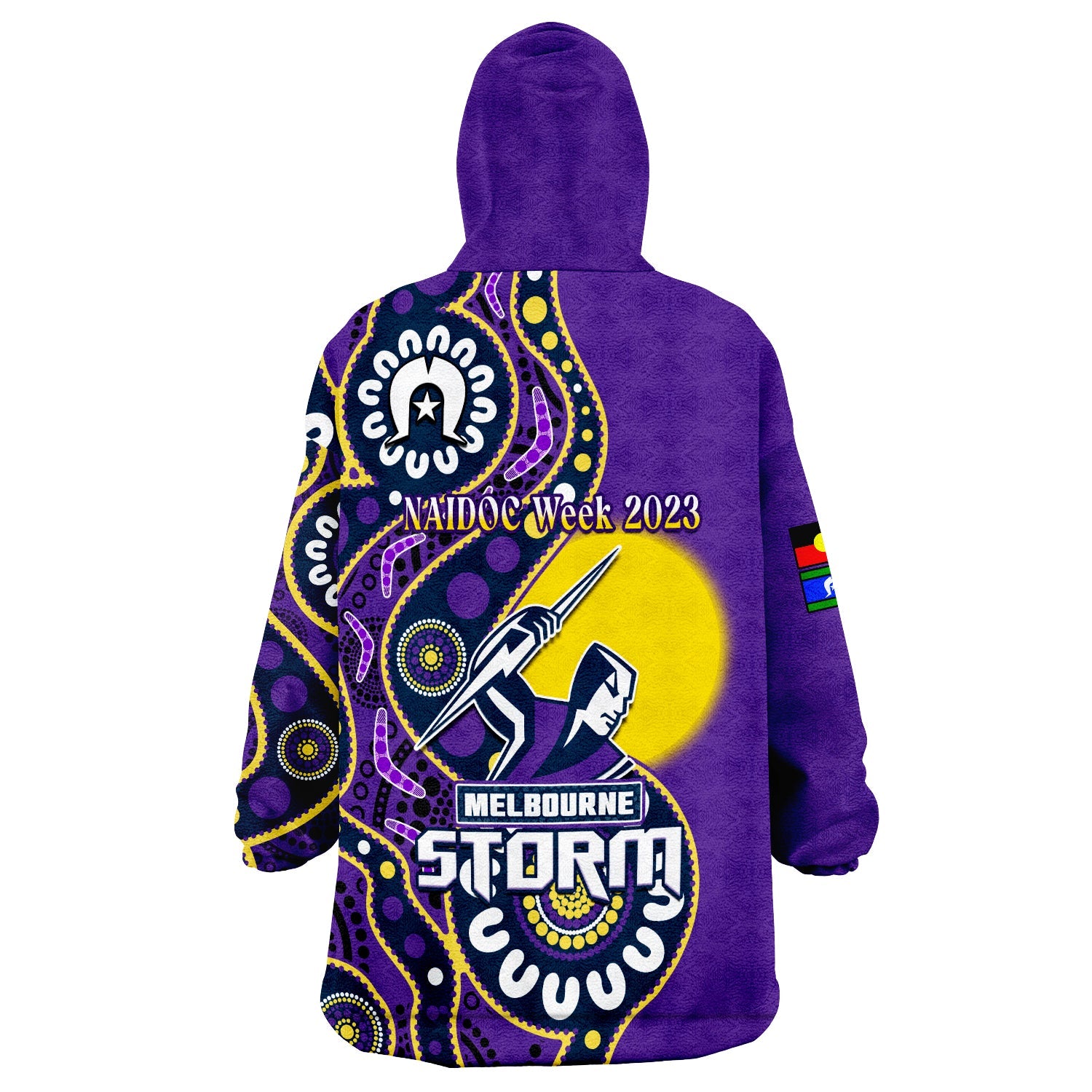 Storm Rugby NAIDOC 2023 Wearable Blanket Hoodie For Our Elders Aboriginal - Vibe Hoodie Shop