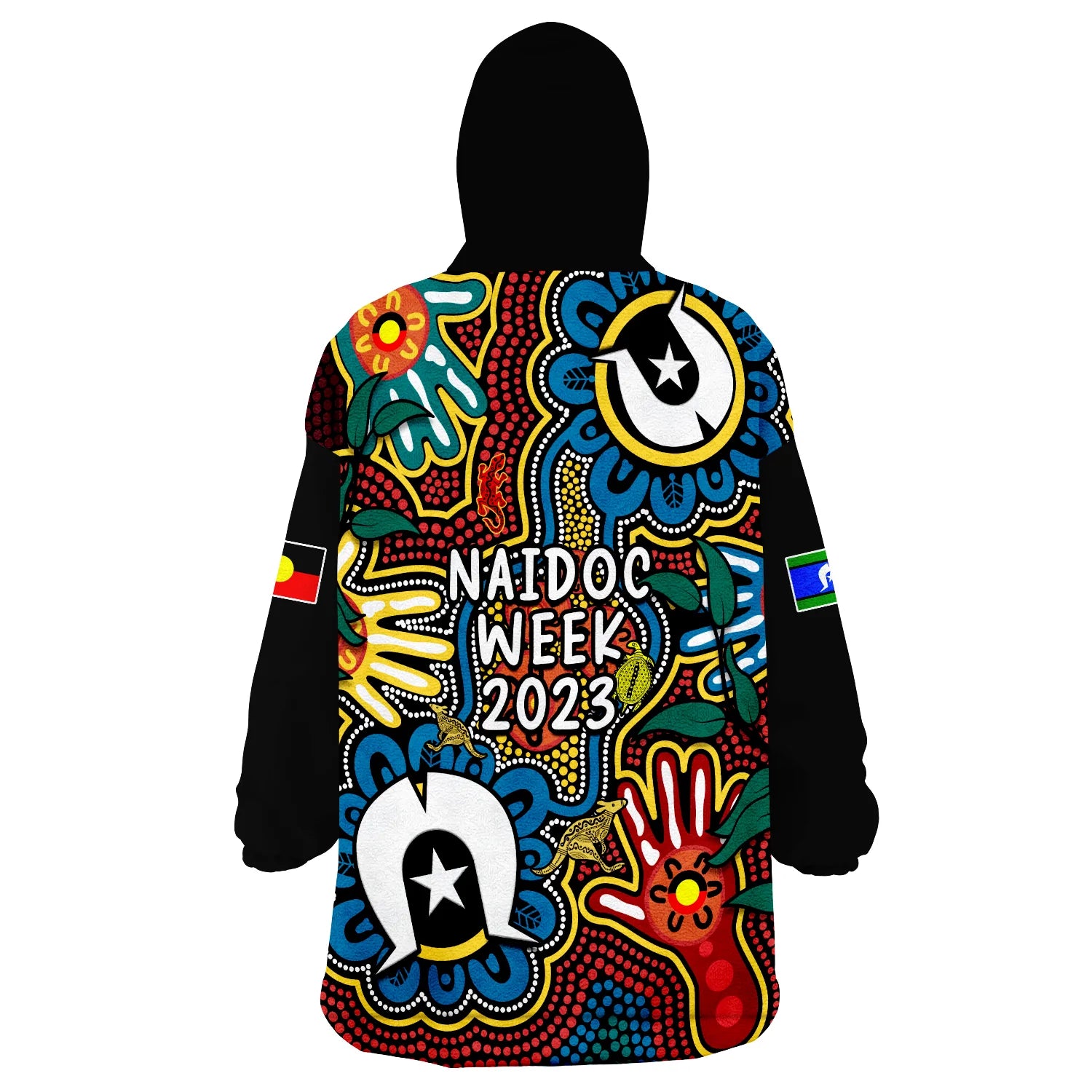 Australia NAIDOC Week 2023 Wearable Blanket Hoodie For Our Elders Indigenous - Vibe Hoodie Shop