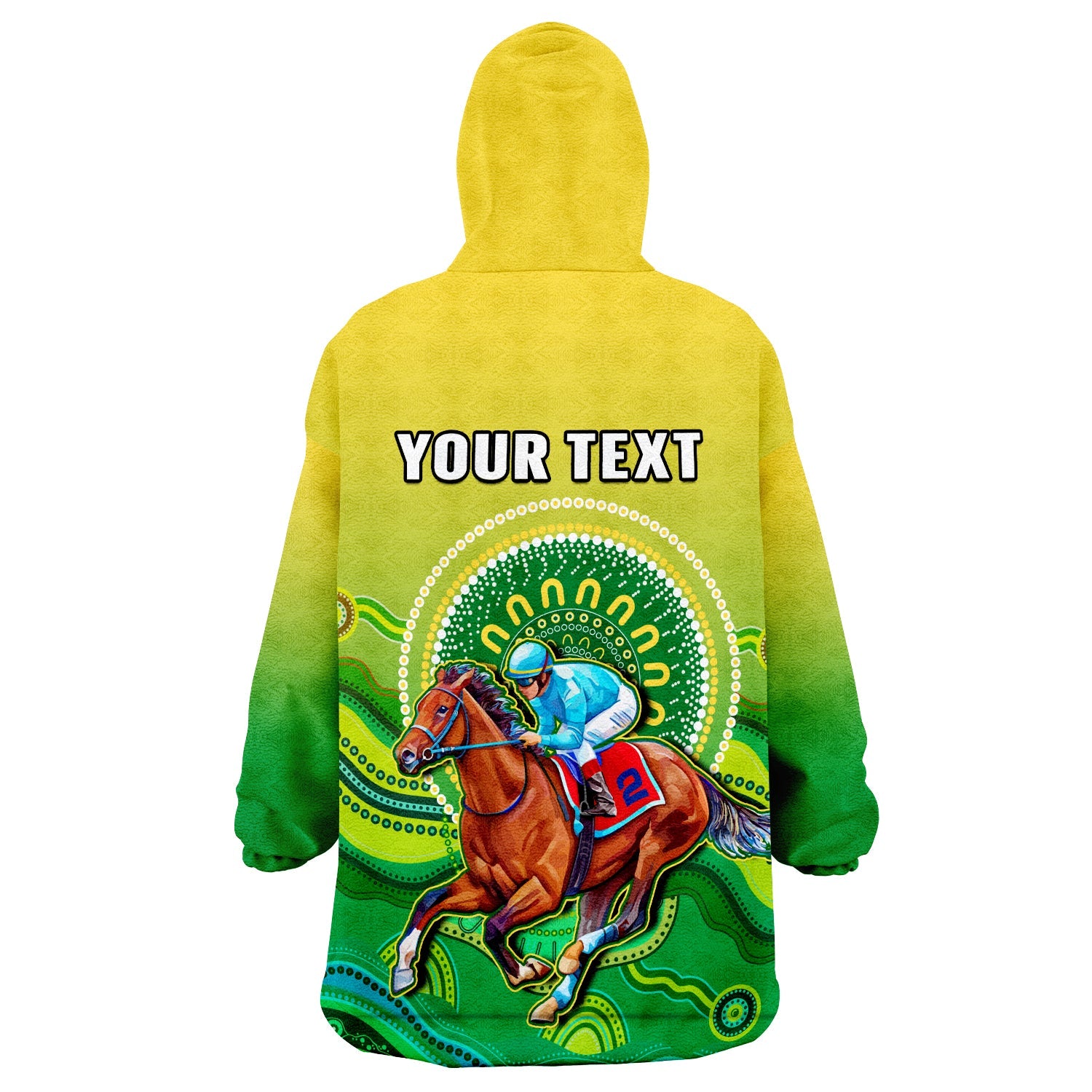 (Custom Personalised) Australia Devonport Cup 2023 Wearable Blanket Hoodie Horse Racing Indigenous Art - Vibe Hoodie Shop