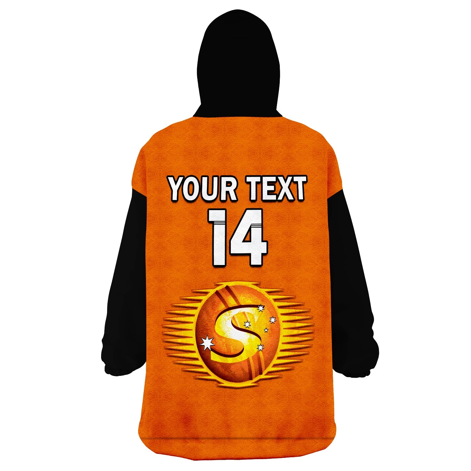 (Custom Text And Number) Perth Scorchers Cricket 2023 Wearable Blanket Hoodie Est 2011 Sporty Version - Vibe Hoodie Shop