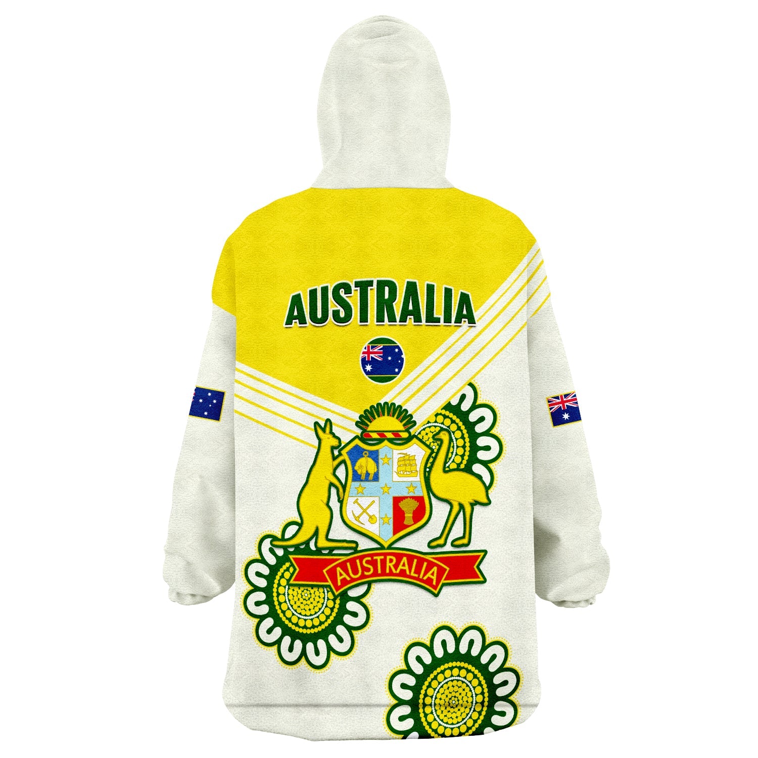 Australia Cricket Wearable Blanket Hoodie Boxing Day Test Aussie Indigenous - Vibe Hoodie Shop