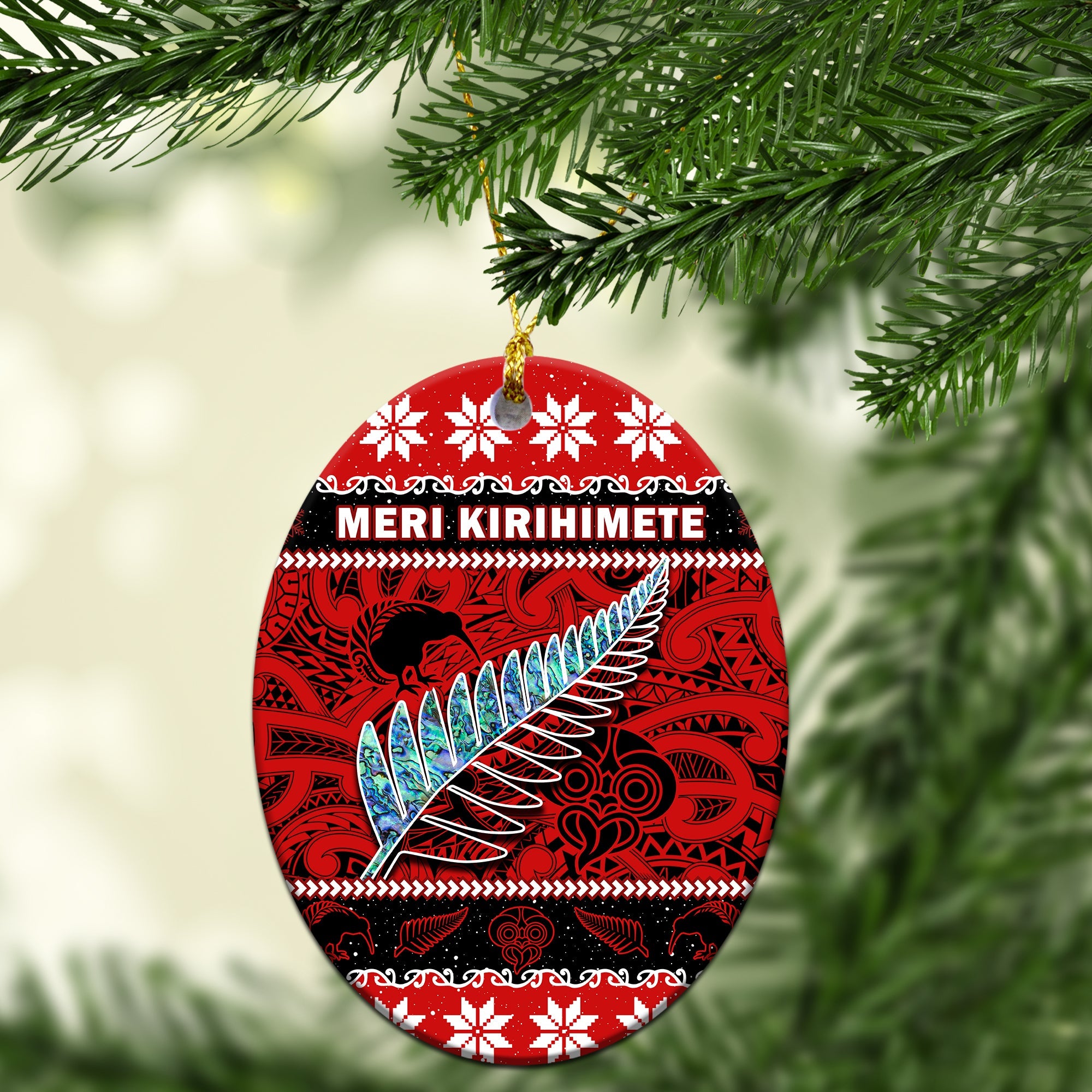 new-zealand-christmas-ornaments-paua-shell-silver-fern-meri-kirihimete