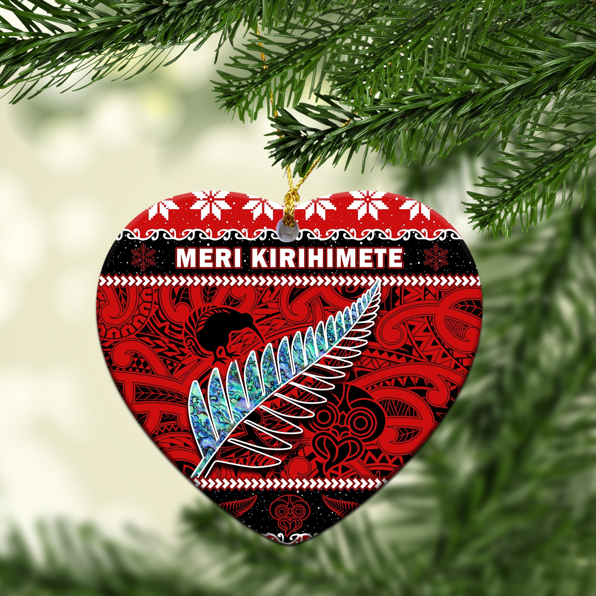 new-zealand-christmas-ornaments-paua-shell-silver-fern-meri-kirihimete