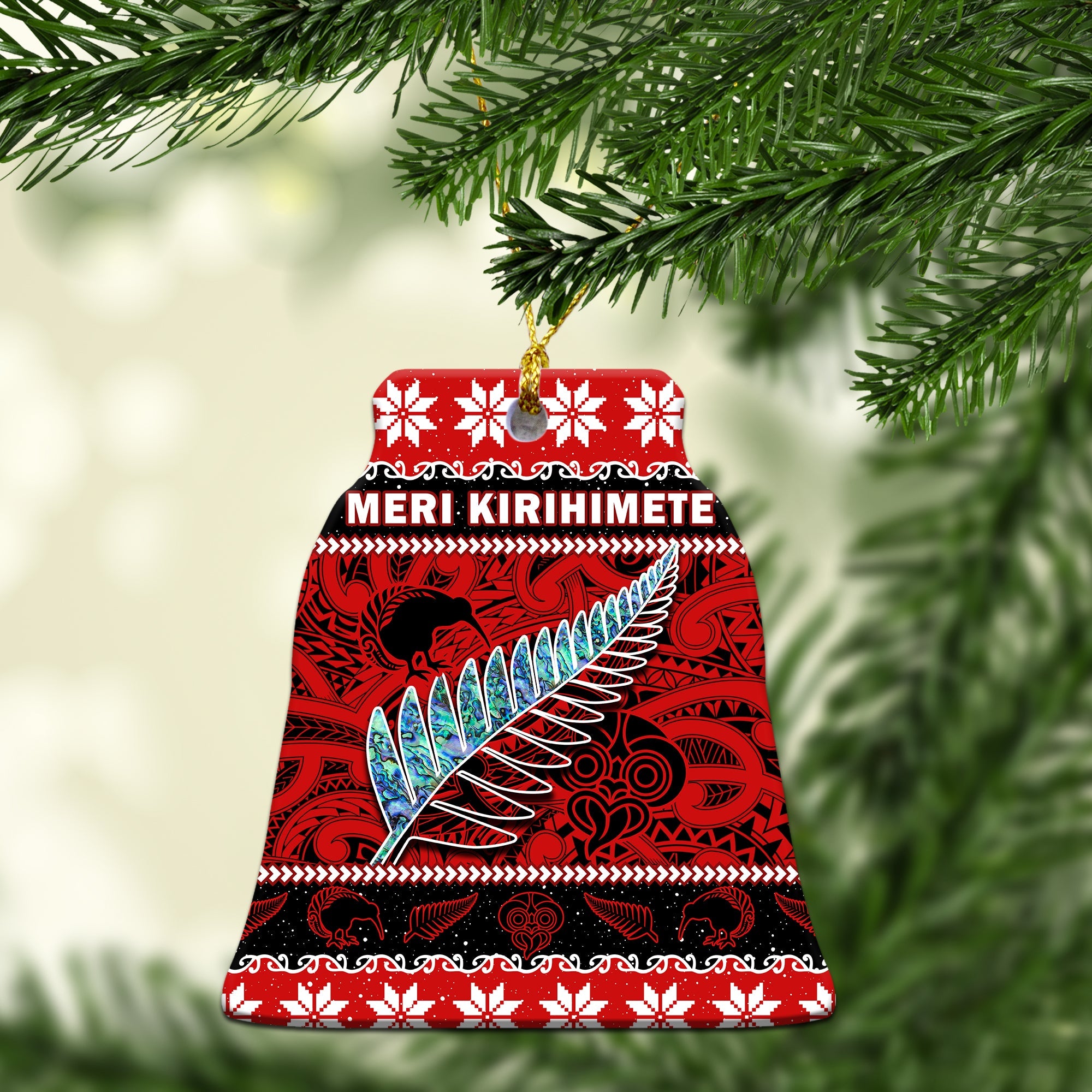 new-zealand-christmas-ornaments-paua-shell-silver-fern-meri-kirihimete