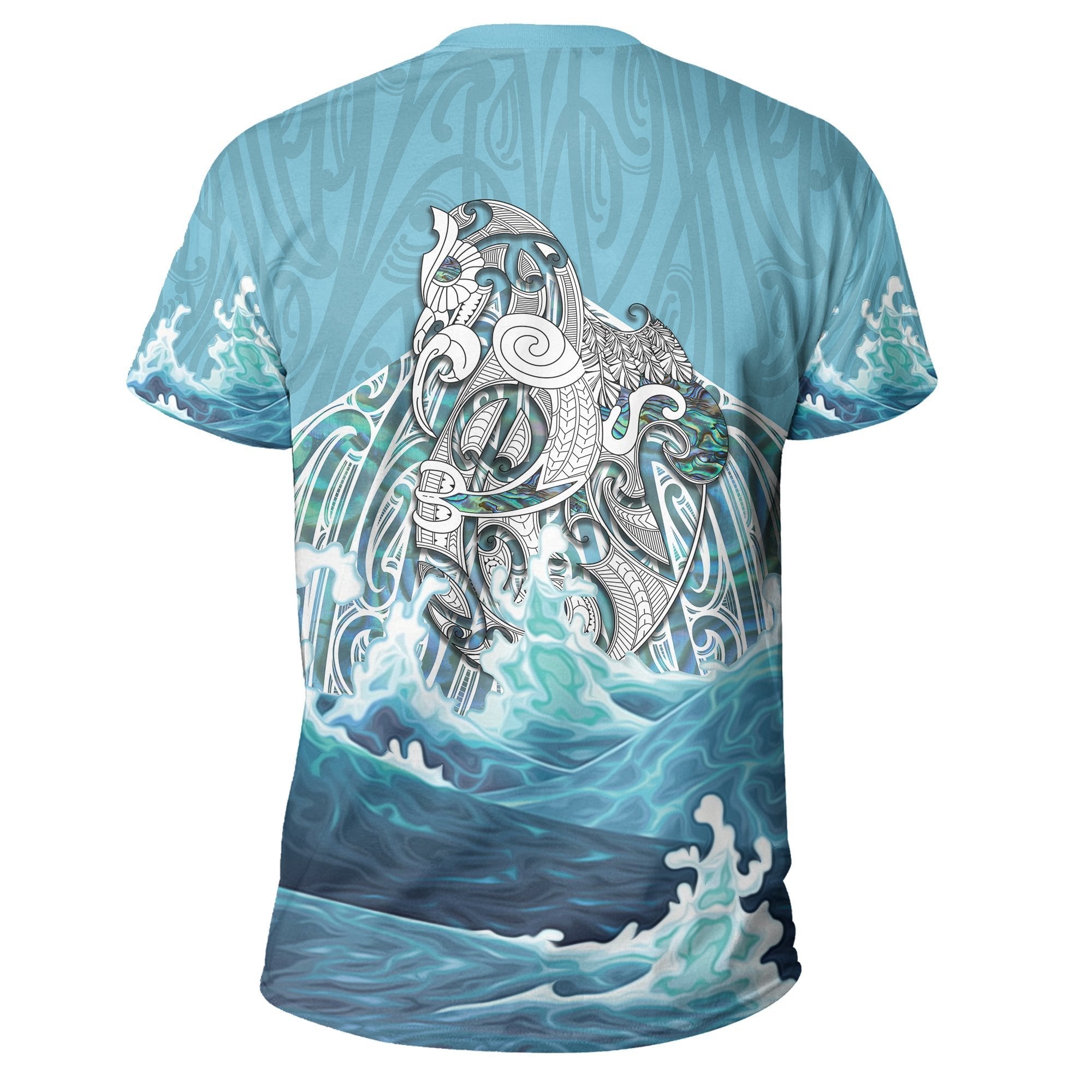 Maori Manaia The Blue Sea T shirt - Vibe Hoodie Shop