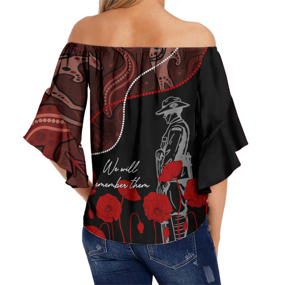 australia-anzac-day-off-shoulder-waist-wrap-top-aboriginal-art-with-poppies-lt7