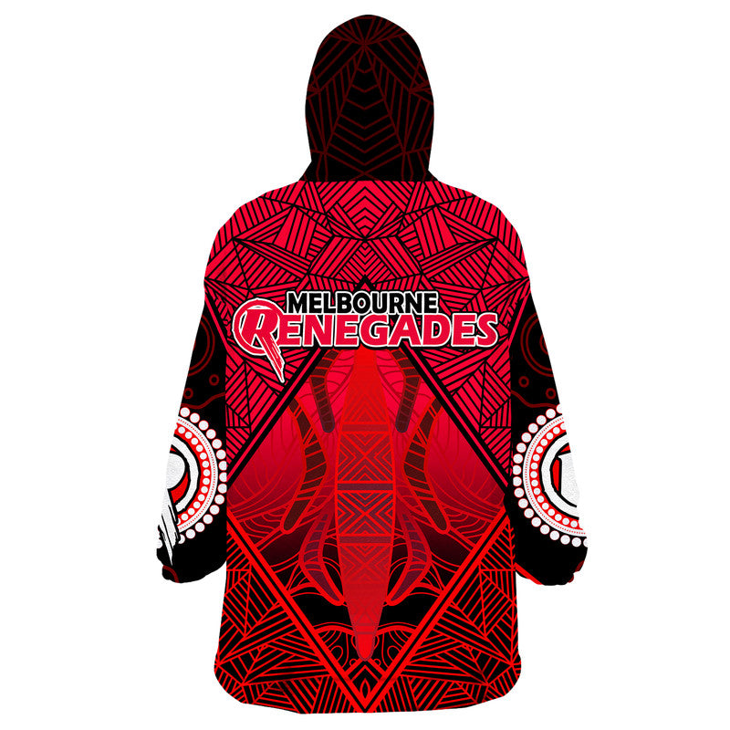 Melbourne Renegades Indigenous Aboriginal Cricket Wearable Blanket Hoodie - Vibe Hoodie Shop