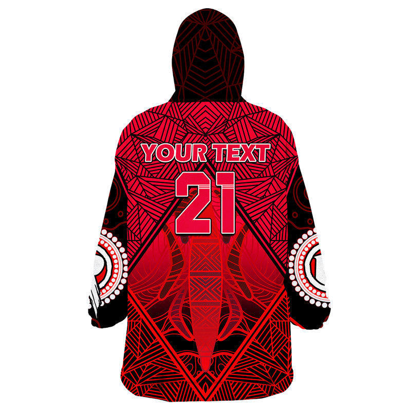 (Custom Personalised) Melbourne Renegades Indigenous Aboriginal Cricket Wearable Blanket Hoodie - Vibe Hoodie Shop