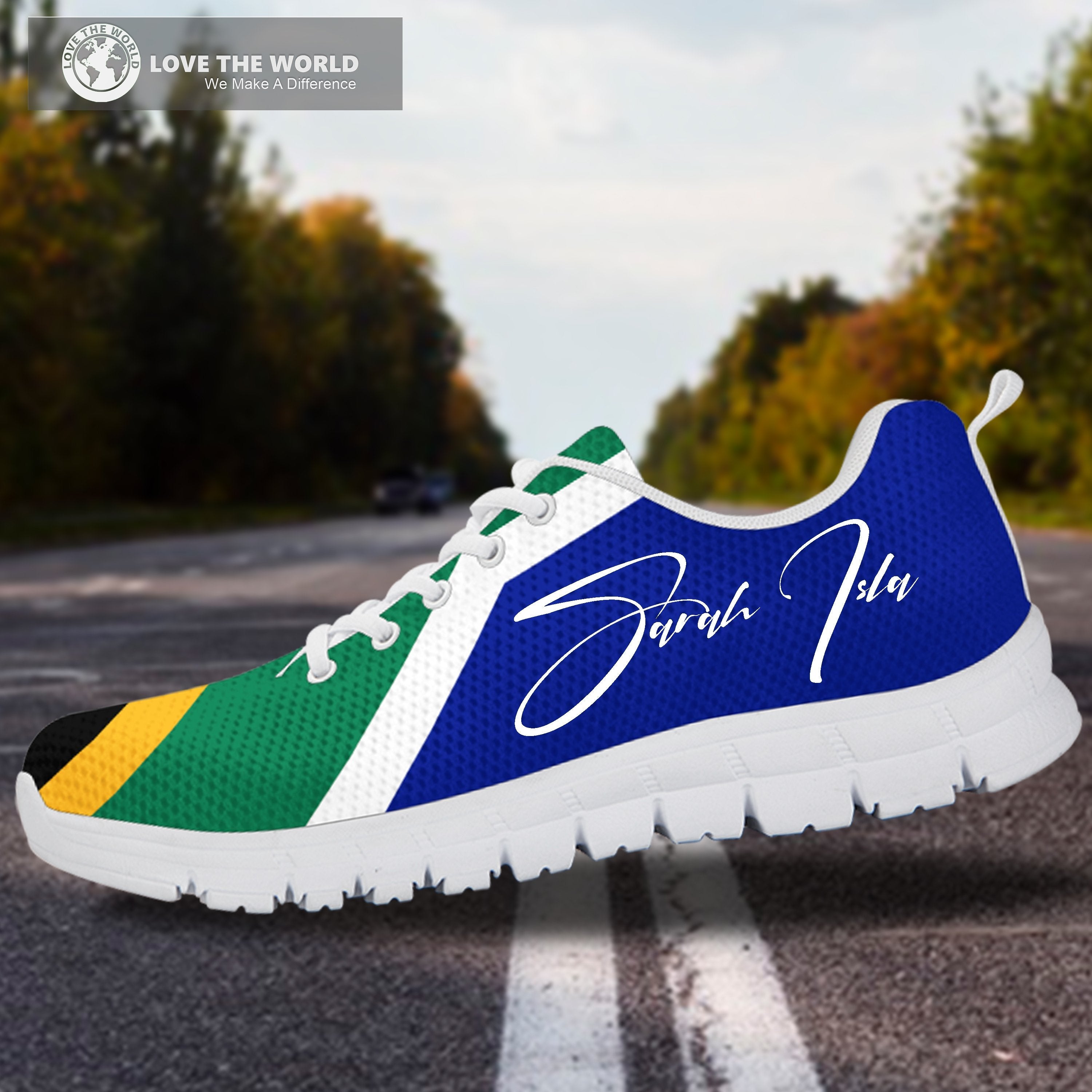 (Custom) South Africa Takkies Flag Springboks Personal Signature - Vibe Hoodie Shop