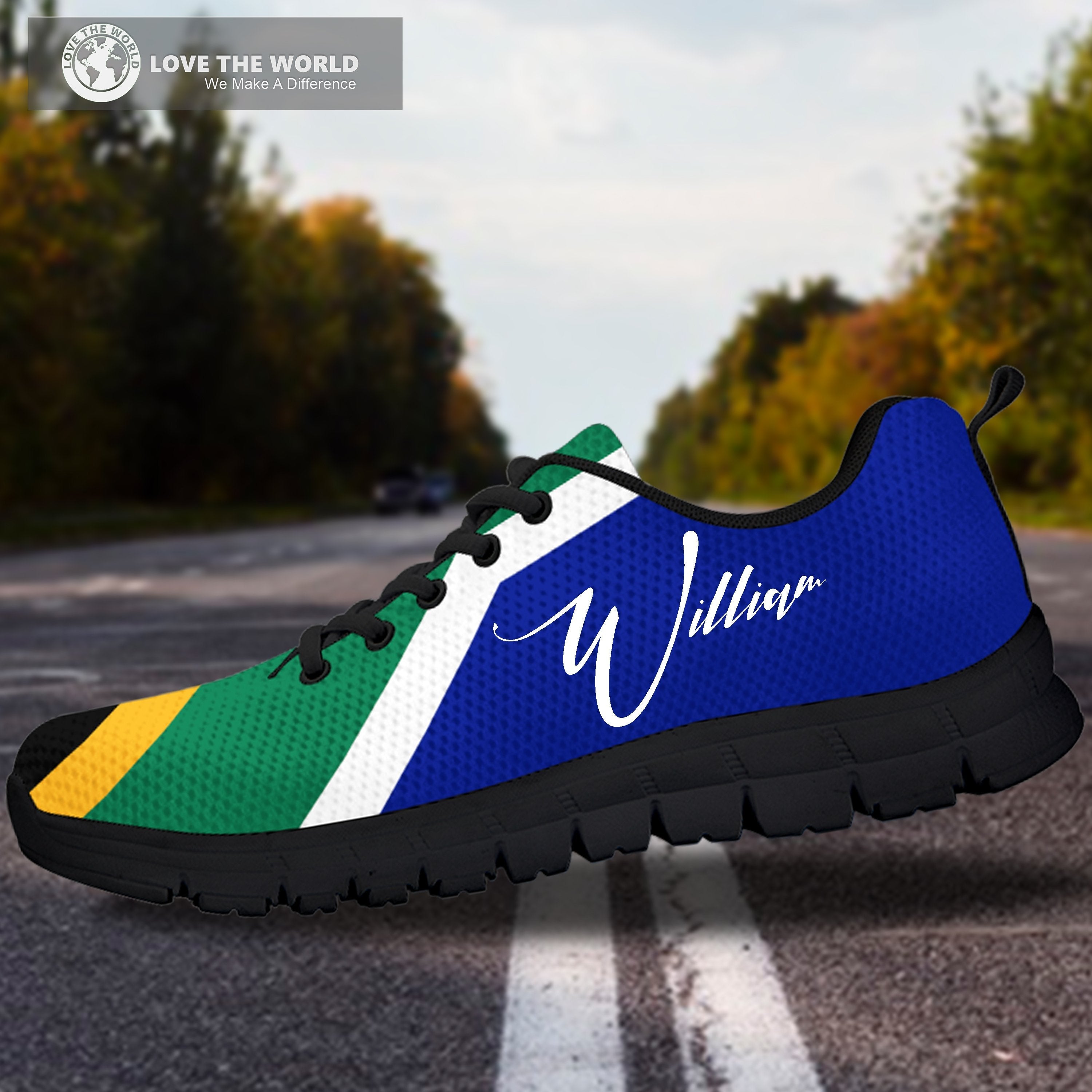 (Custom) South Africa Takkies Flag Springboks Personal Signature - Vibe Hoodie Shop