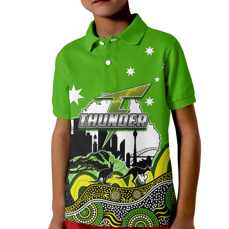 (Custom Personalised And Number) Happy Australia Day- Sydney Thunder  Polo Shirt - Vibe Hoodie Shop