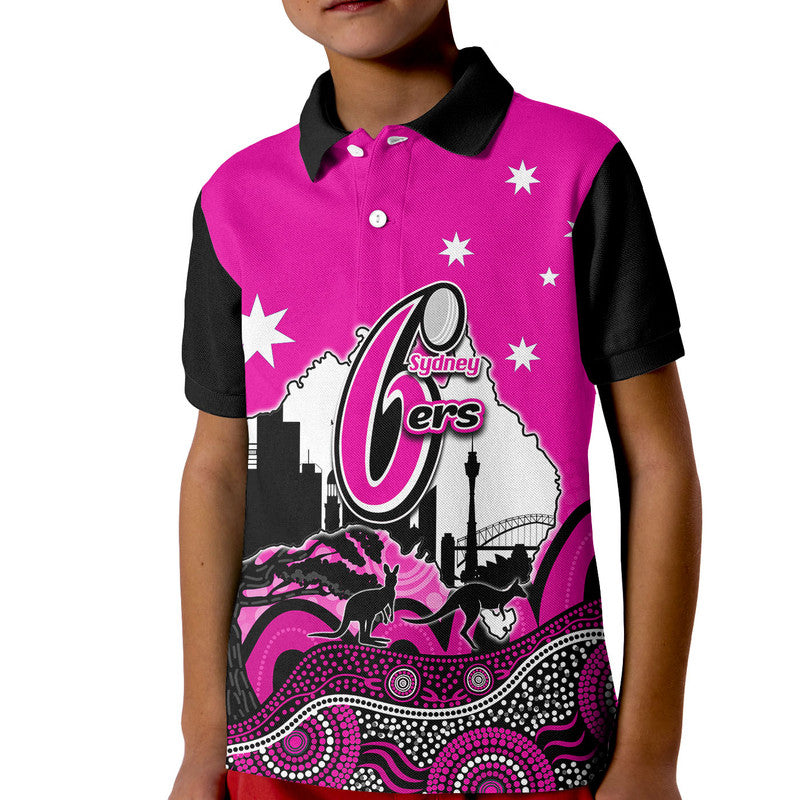 (Custom Personalised And Number) Happy Australia Day- Sydney Sixers  Polo Shirt - Vibe Hoodie Shop