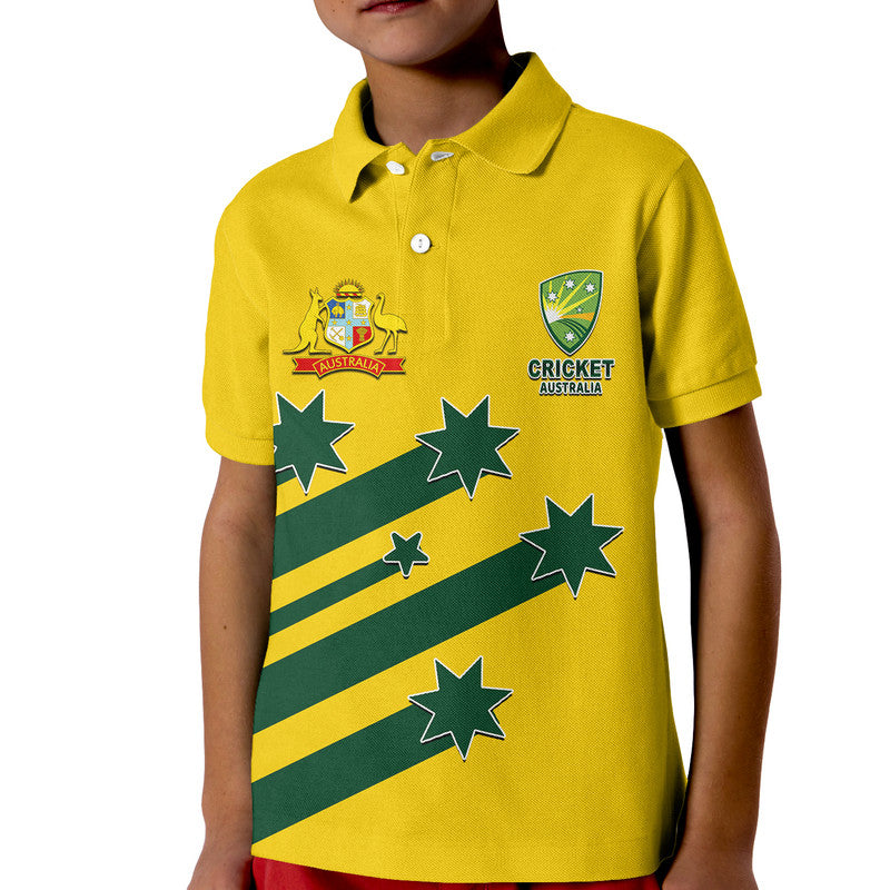 (Custom Personalised And Number) Australia Cricket Polo Shirt Style 1999 No.1 - Vibe Hoodie Shop