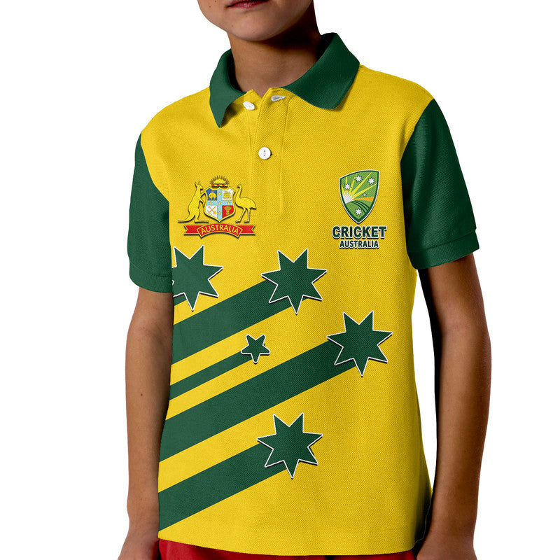 (Custom Personalised And Number) Australia Cricket Polo Shirt Style 1999 No.2 - Vibe Hoodie Shop