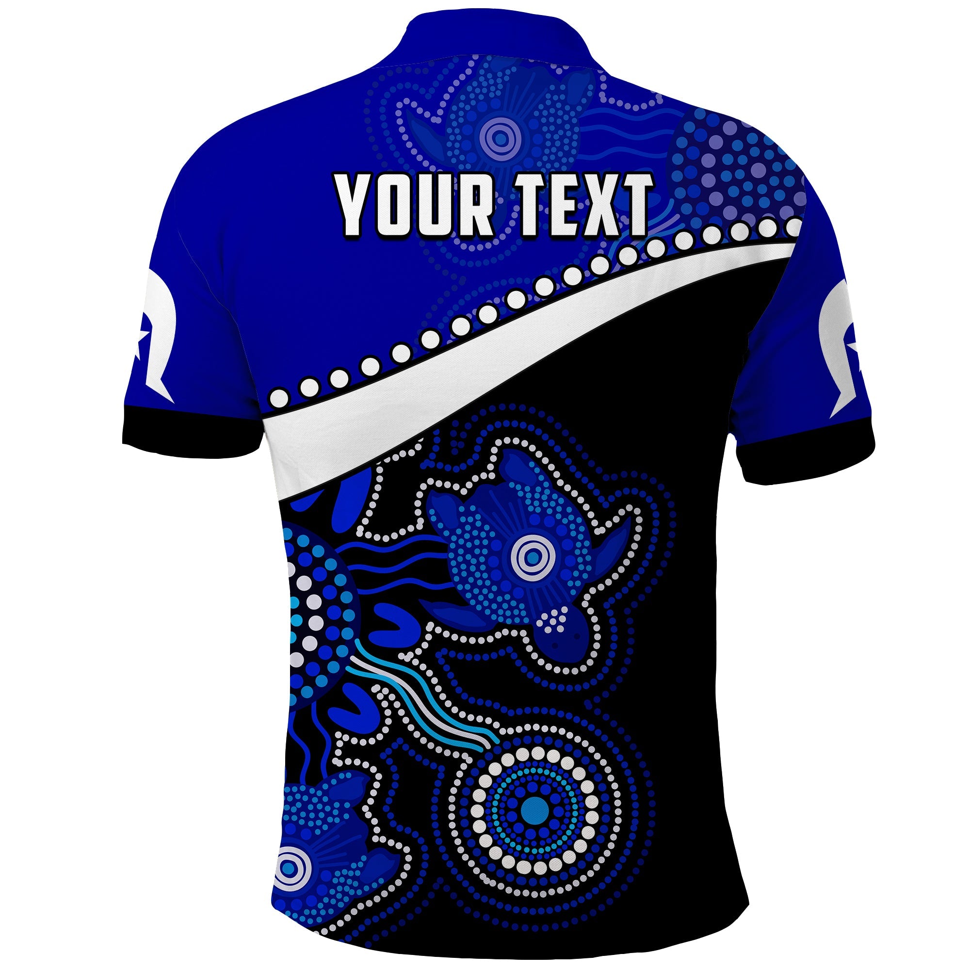 (Custom Personalised) NAIDOC Week 2022 Polo Shirt Torres Strait Islanders Version Blue Aboriginal Turtles - Vibe Hoodie Shop