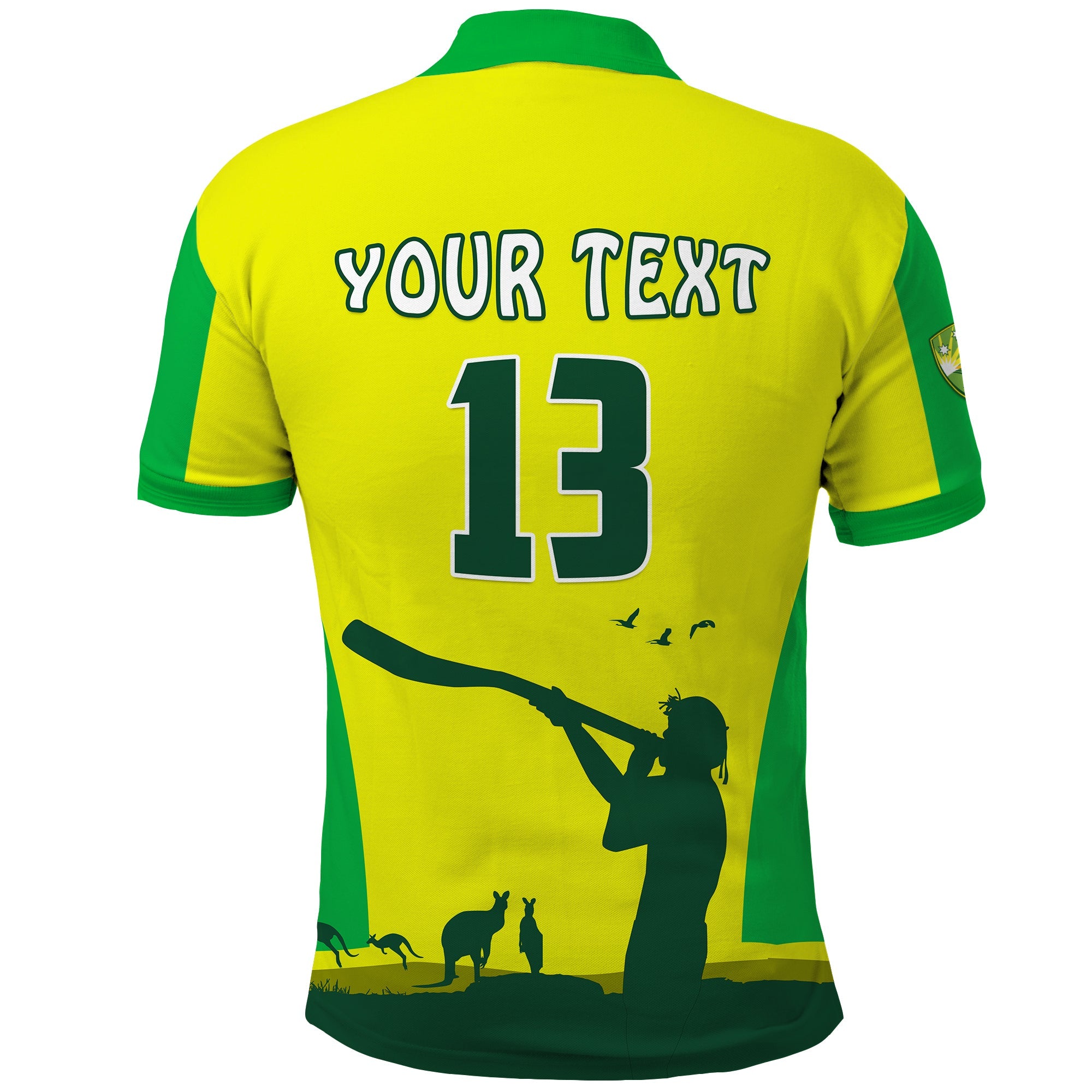 (Custom Text and Number) Cricket Australia Polo Shirt Aboriginal My Life - Vibe Hoodie Shop