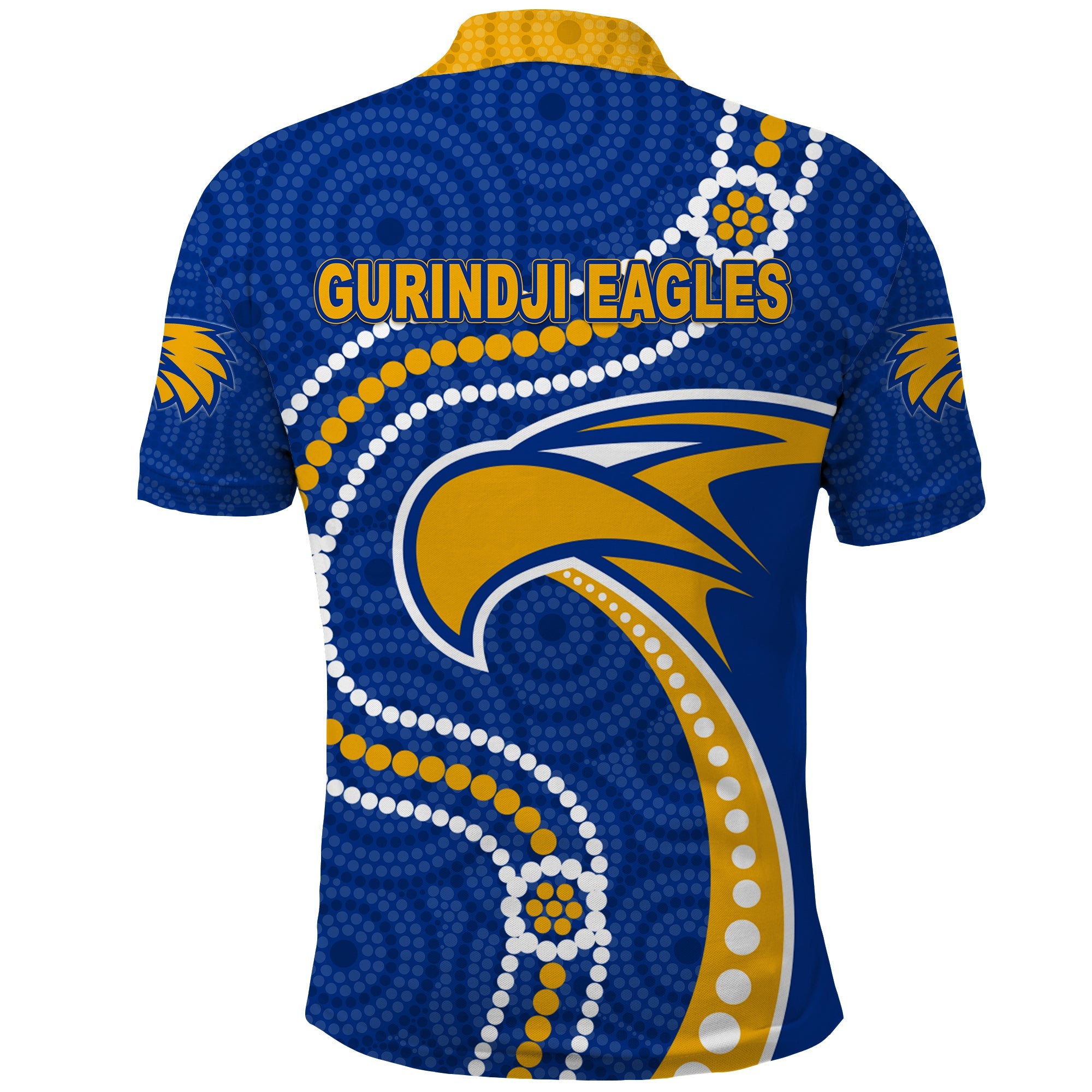 (GURINDJI EAGLES) Australia Football Polo Shirt Eagles Indigenous Ver.02 - Vibe Hoodie Shop