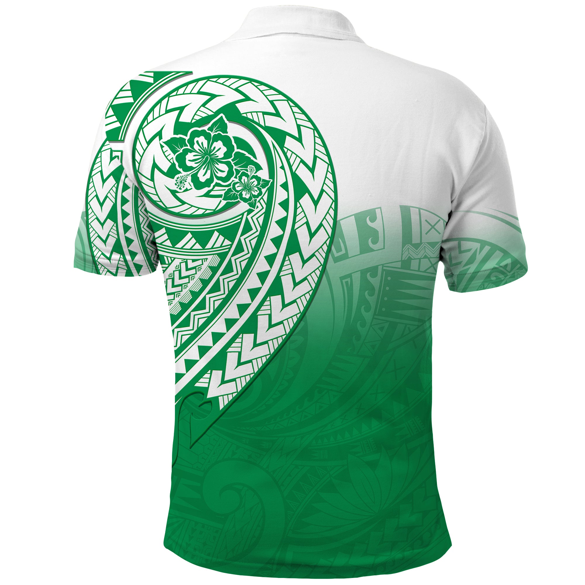 Family Support Resources Polo Shirt FSR Mix Polynesian Pattern Green - Vibe Hoodie Shop