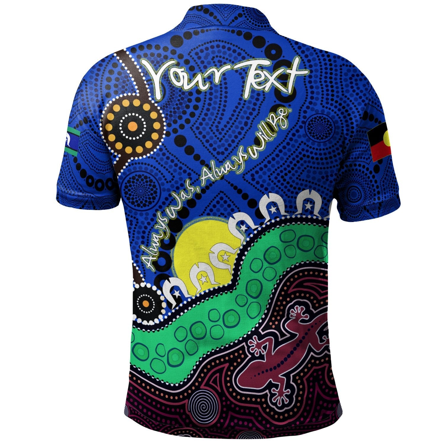 (Custom) Polo - Aboriginal NAIDOC Week Style - Vibe Hoodie Shop