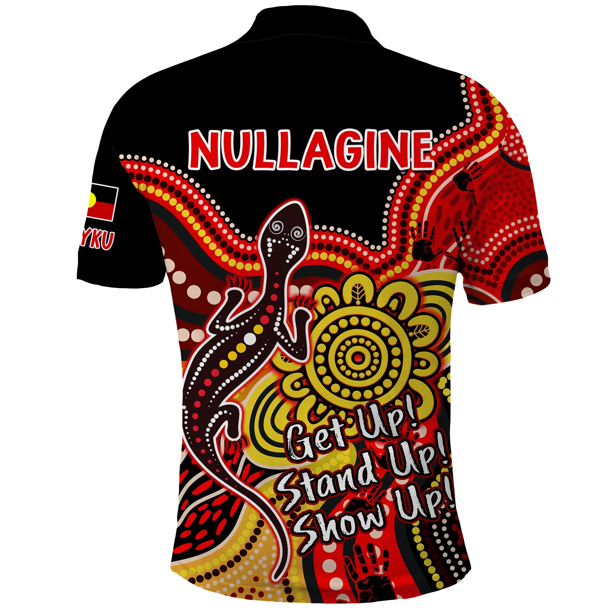 (PALYKU) NAIDOC Week 2022 Polo Shirt Aboriginal Lizard Always Proud History Ver.01 - Vibe Hoodie Shop