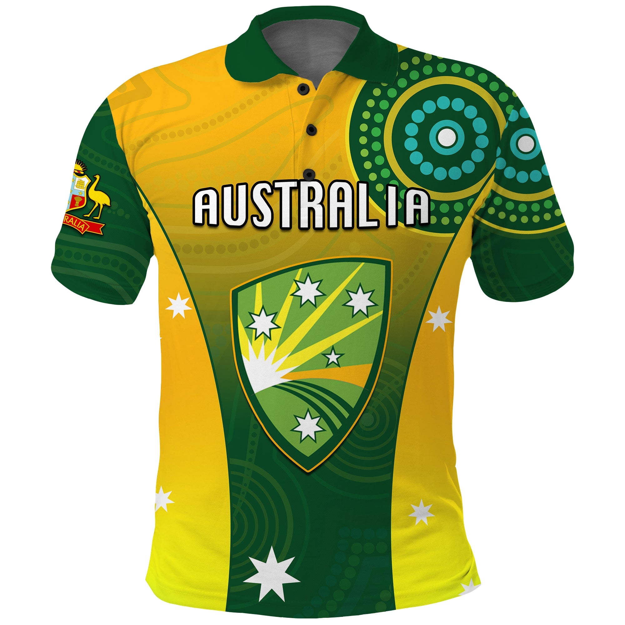 Cricket Australia Polo Shirt Unique Aboriginal - Vibe Hoodie Shop