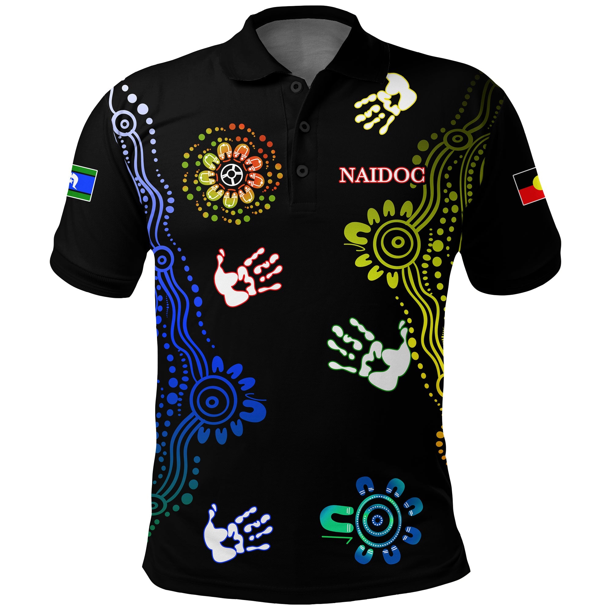 NAIDOC Week Polo Shirt Brave New - Heal Country - Vibe Hoodie Shop