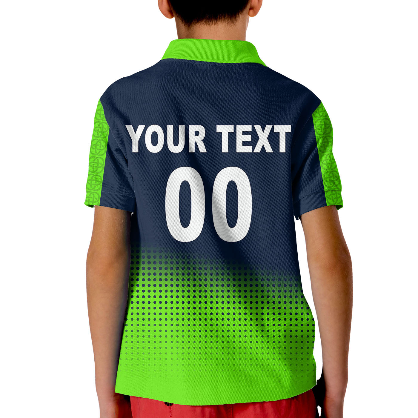 (Custom Personalised And Number) Ireland Cricket Men's T20 World Cup Polo Shirt KID No.2 - Vibe Hoodie Shop