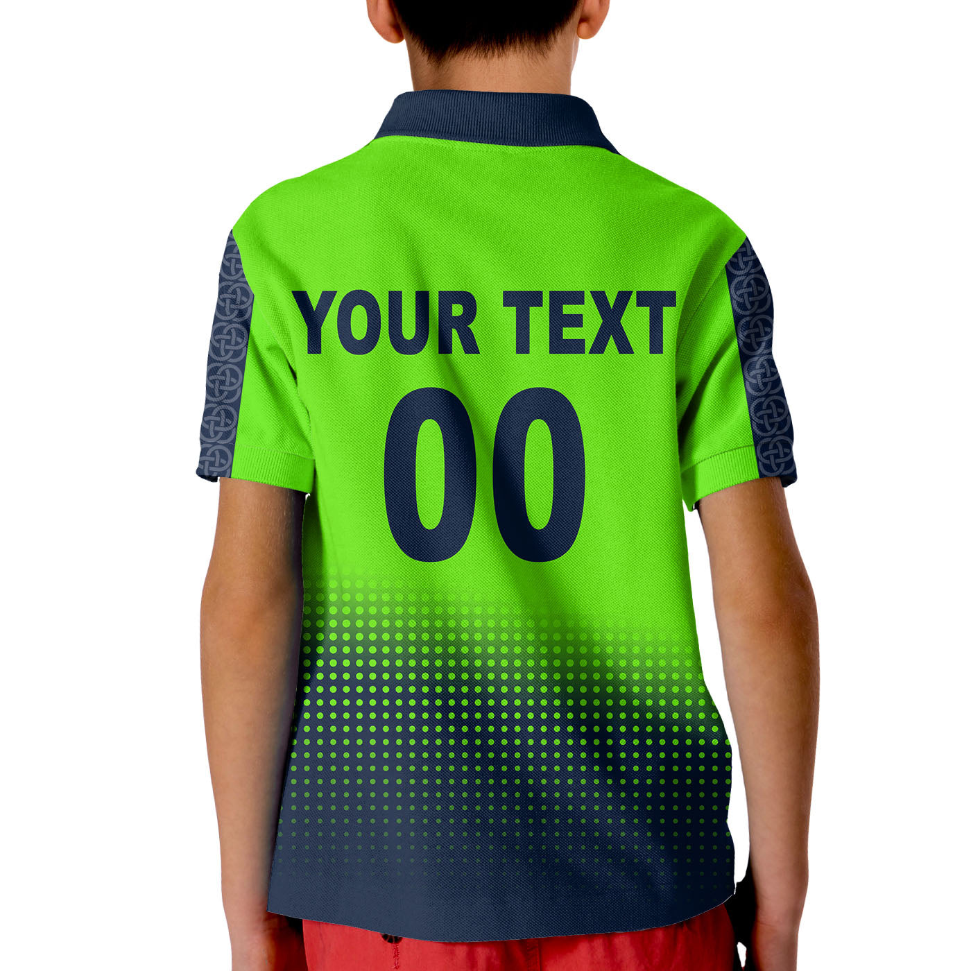 (Custom Personalised And Number) Ireland Cricket Men's T20 World Cup Polo Shirt KID No.1 - Vibe Hoodie Shop