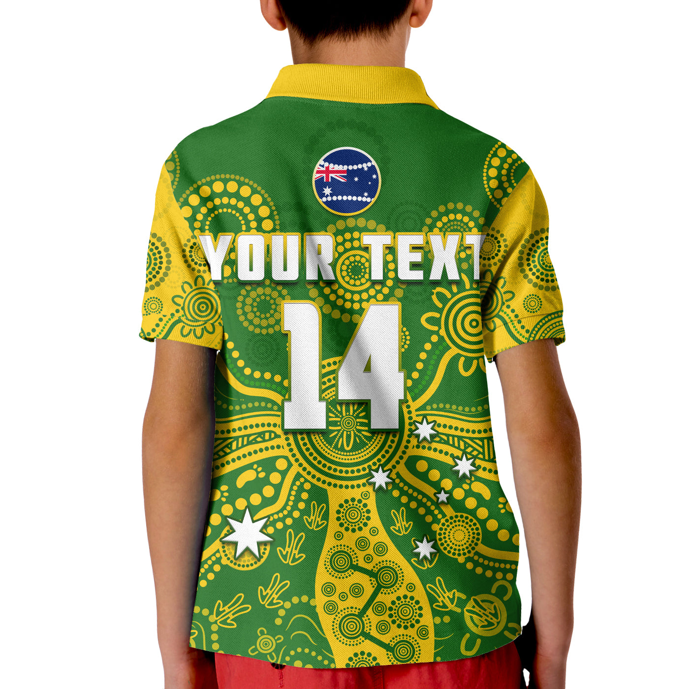 (Custom Text And Number) Cricket Australia Polo Shirt Aussie 2022 Indigenous Special Version 2 - Vibe Hoodie Shop