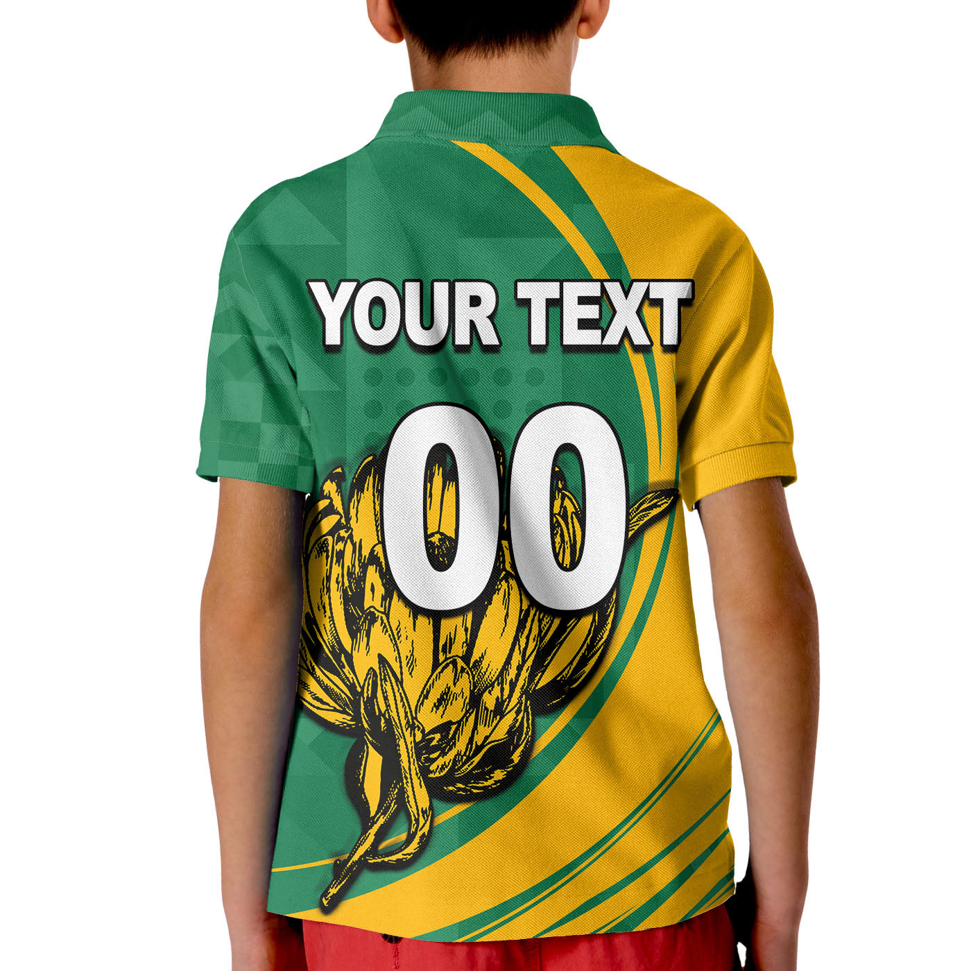 (Custom Personalised And Number) South Africa Cricket Men's T20 World Cup Polo Shirt KID - Vibe Hoodie Shop